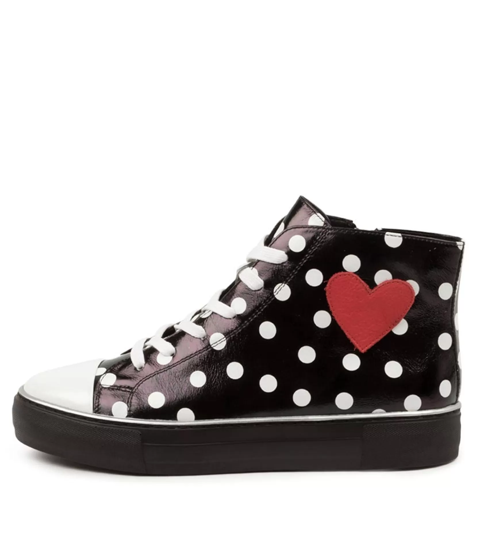 Best Sale Flick Black&White Spot Women Ankle Boots