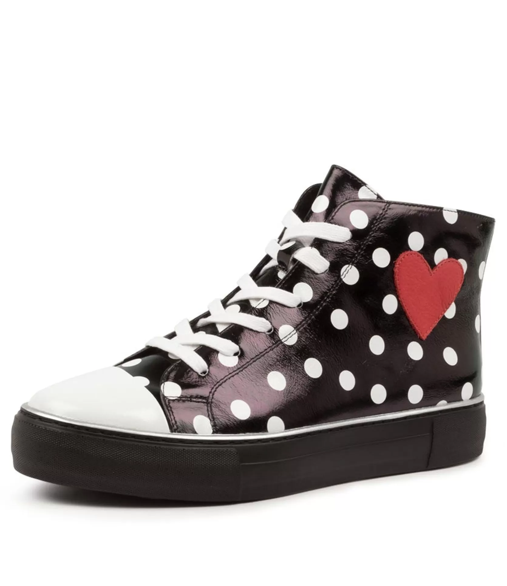 Best Sale Flick Black&White Spot Women Ankle Boots