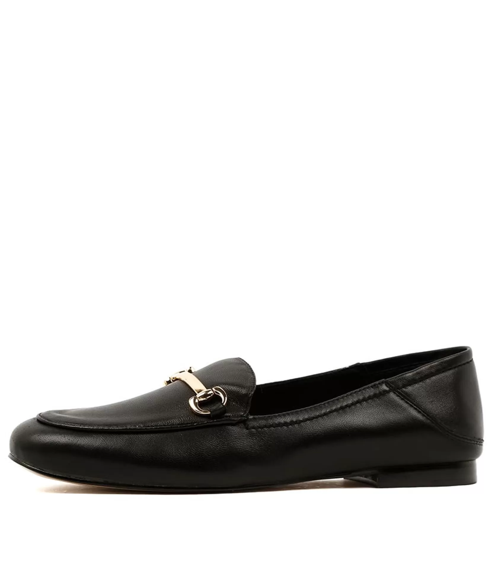Discount Ginnas Black Leather Women Loafers