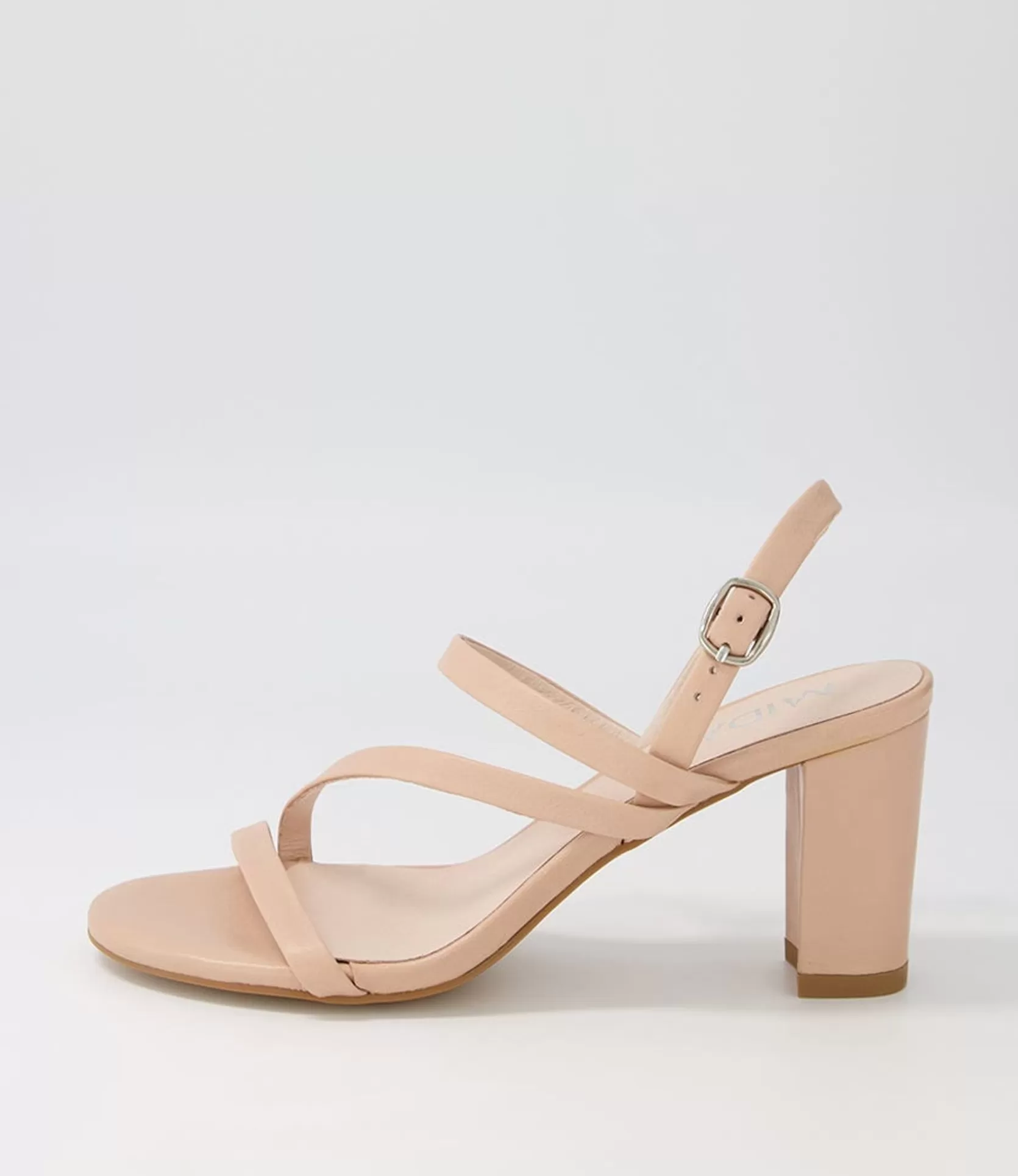 Best Sale Goldy Dark Nude Leather Sandals Women Heels