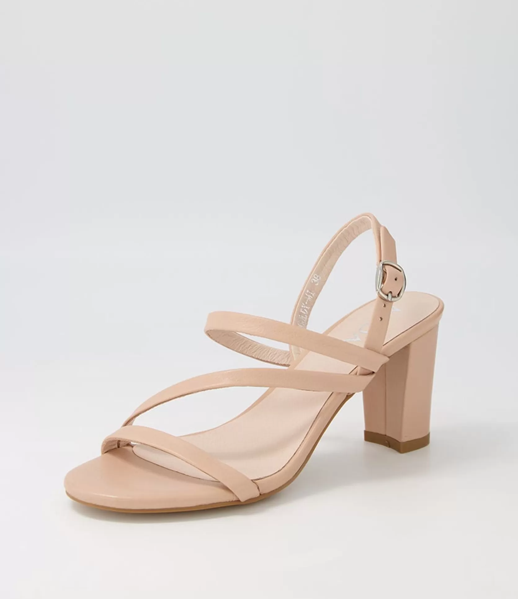 Best Sale Goldy Dark Nude Leather Sandals Women Heels
