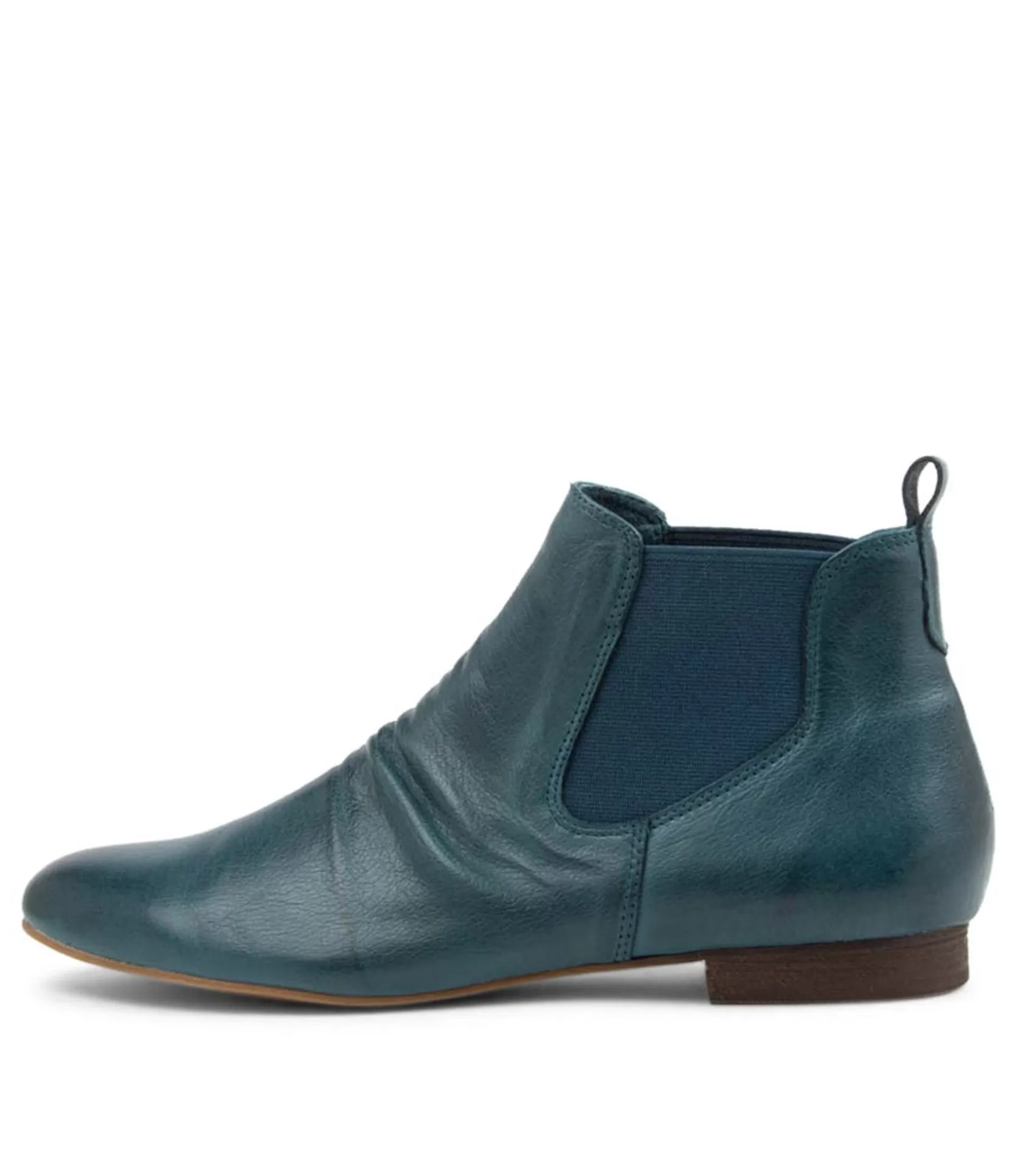Store Grimble Murky Blue Leather Chelsea Boots Women Ankle Boots