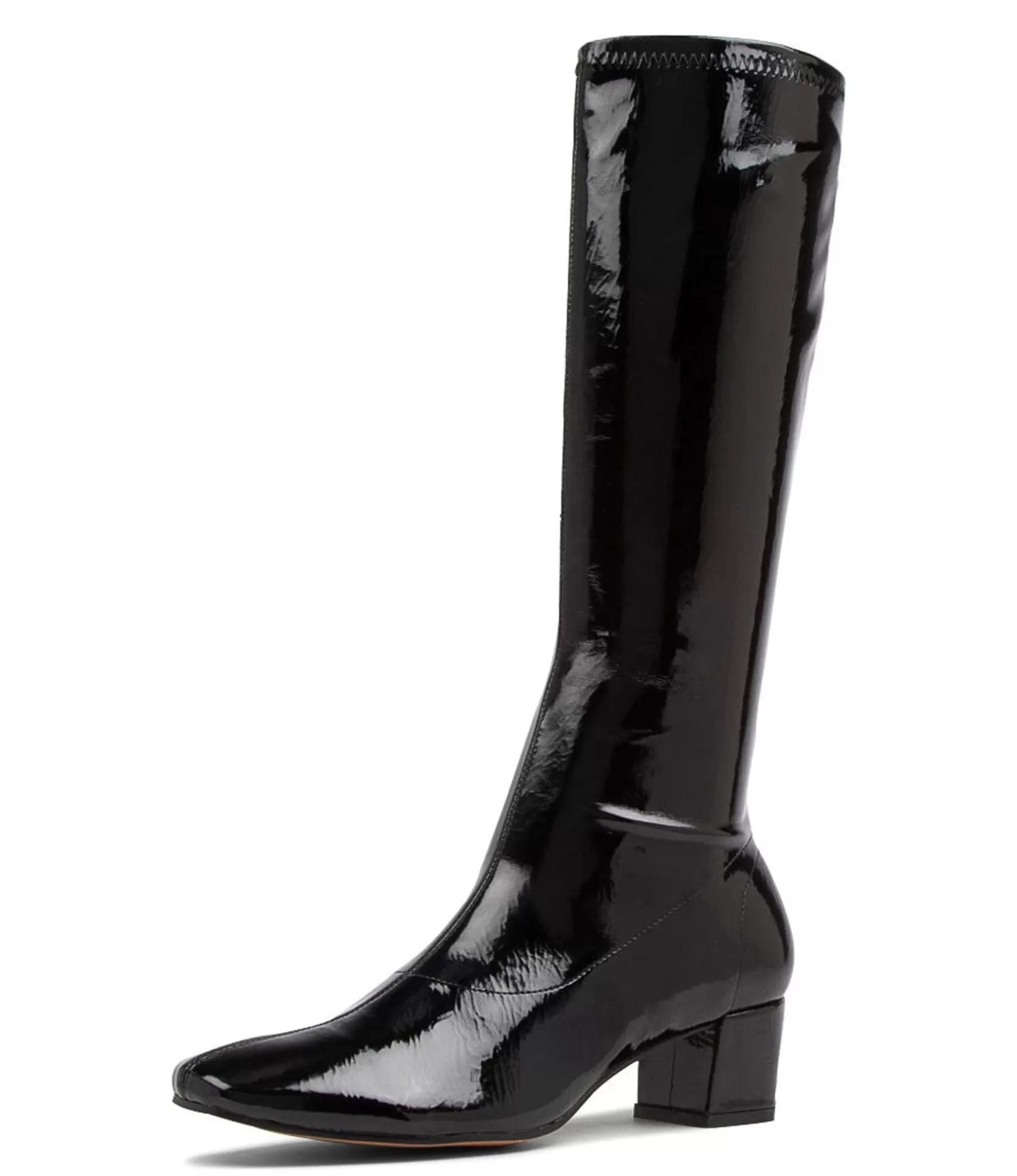 Best Hailee Black Patent Synthetic Knee High Boots Women Boots