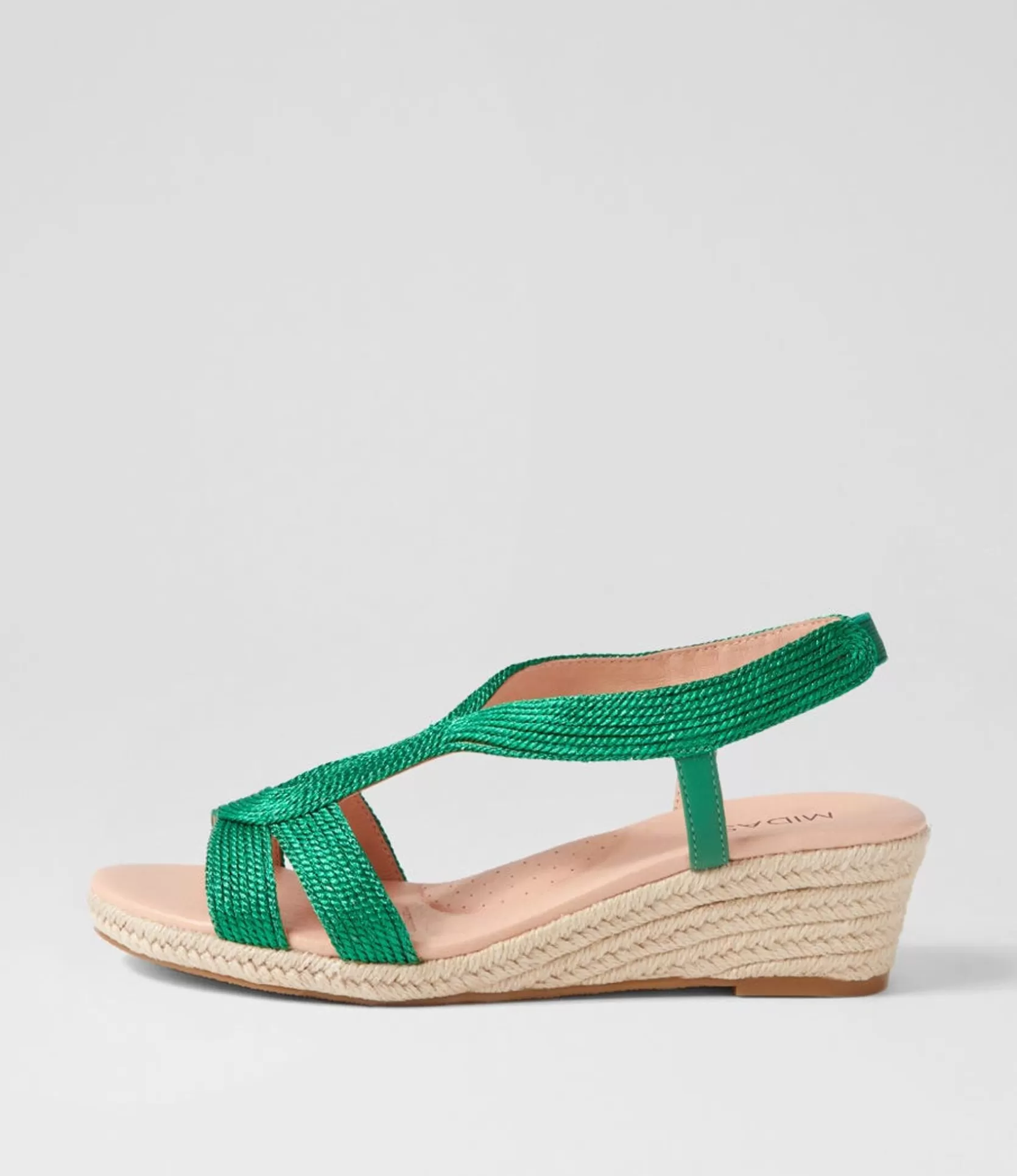 Best Sale Haleb Emerald Rope Leather Espadrilles Women Heels