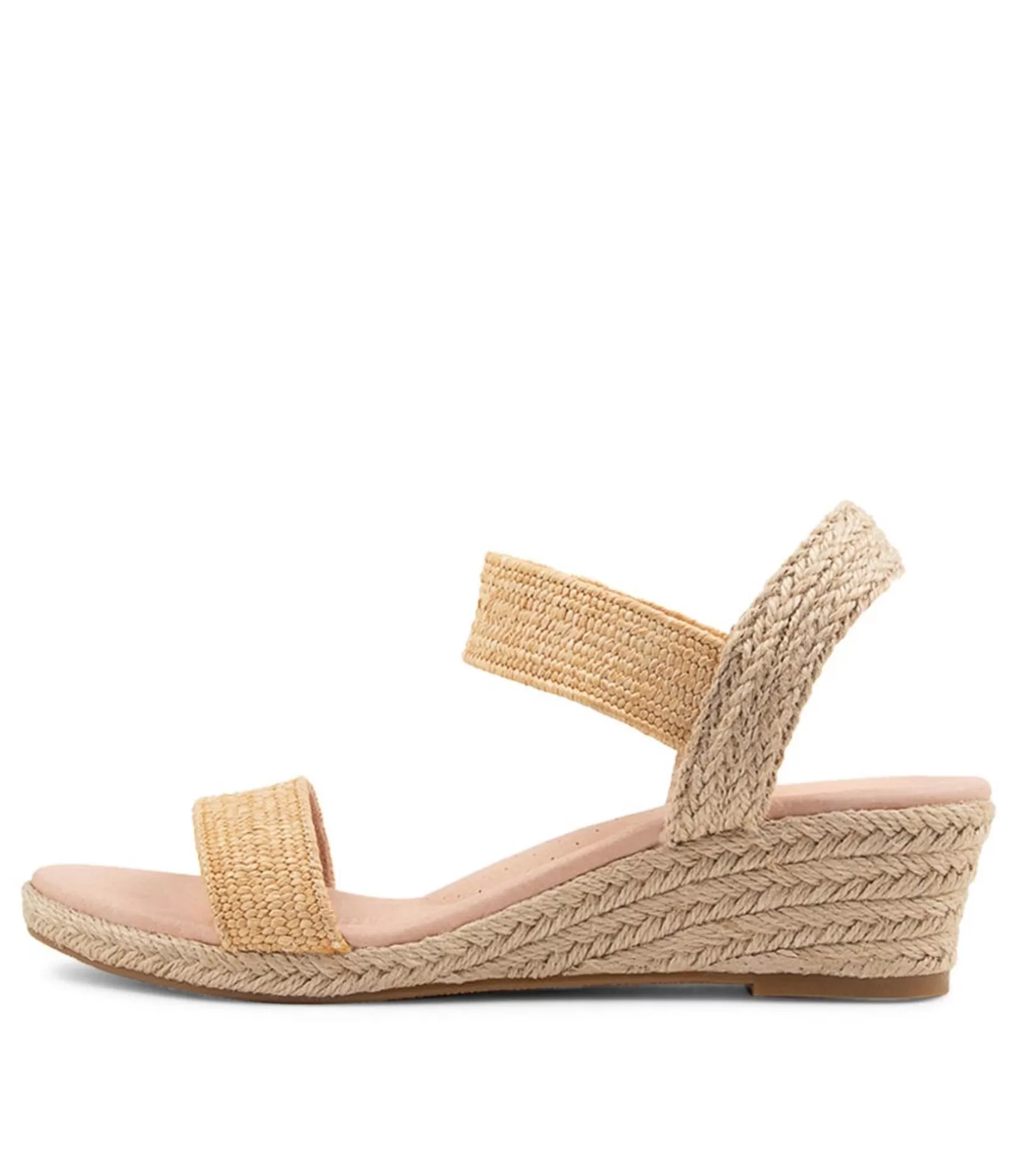 Fashion Havana Natural Weave Elastic Espadrilles Women Wedges