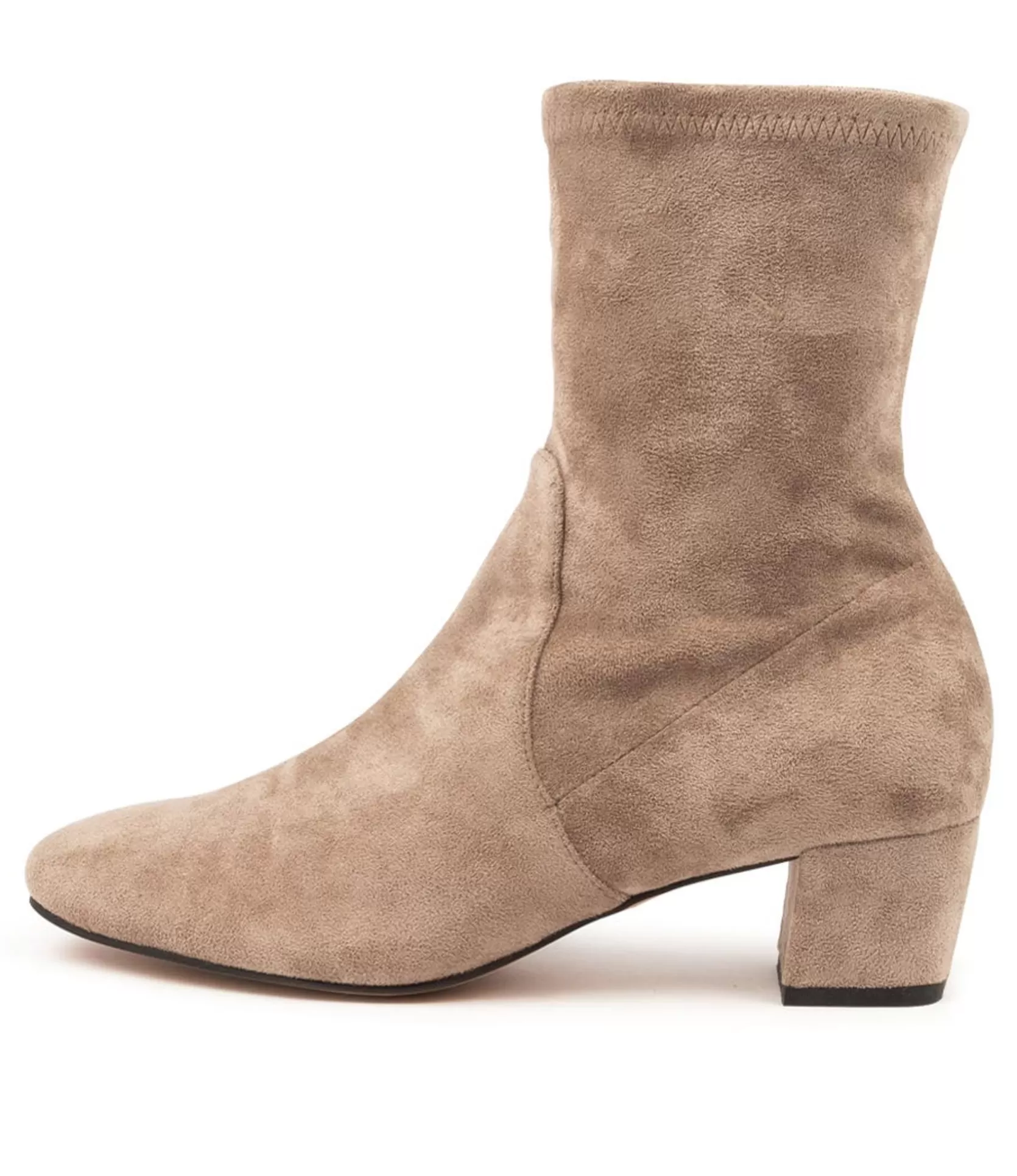 Store Heidi Taupe Microsuede Women Ankle Boots