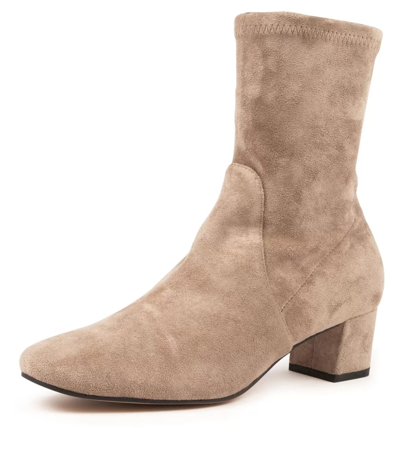 Store Heidi Taupe Microsuede Women Ankle Boots