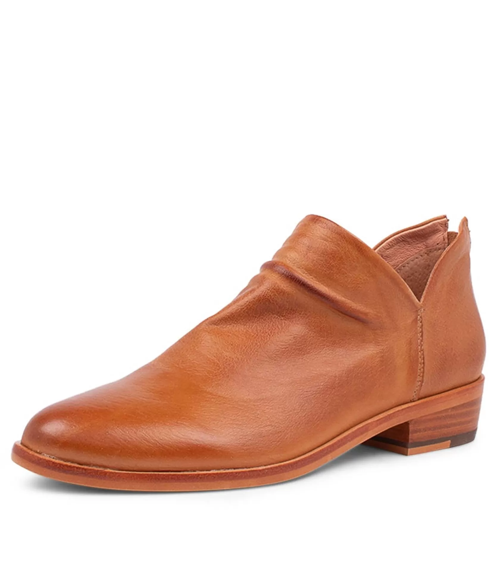 Best Sale Ida Tan Leather Flat Shoes Women Flats