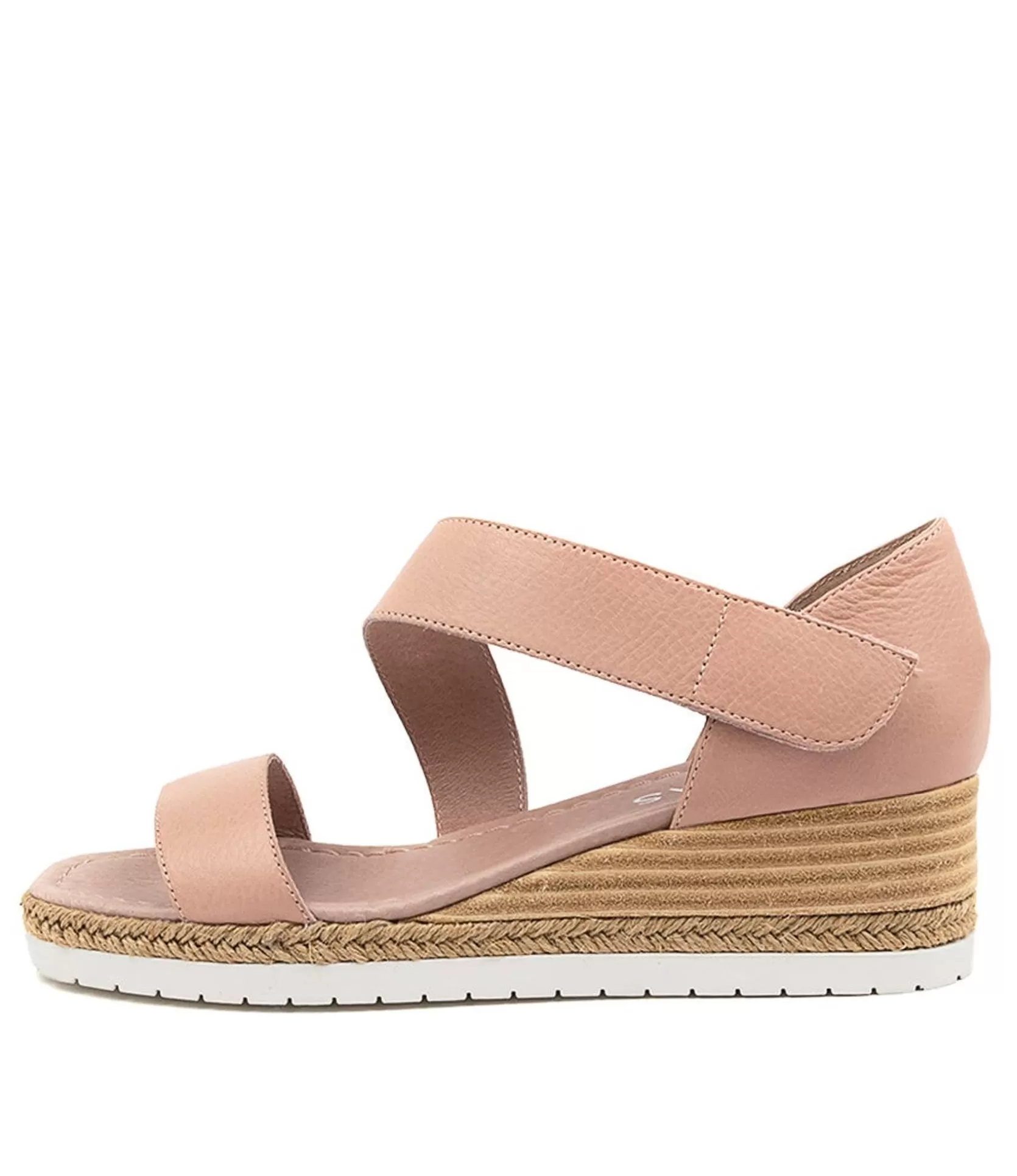 Cheap Inari Warm Rose Leather Women Wedges