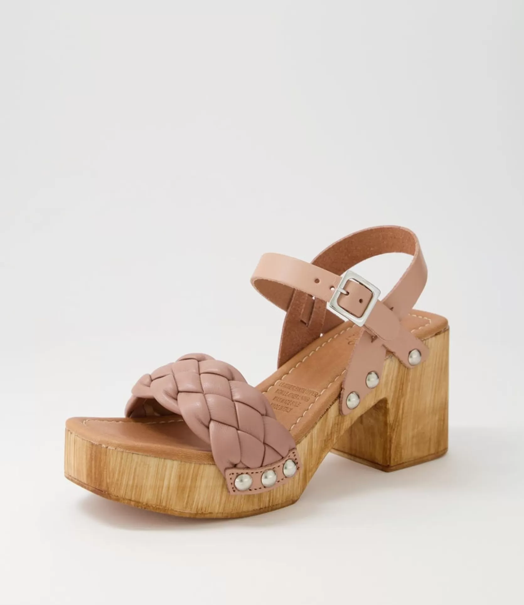 Shop Irysy Nude Leather Sandals Women Heels