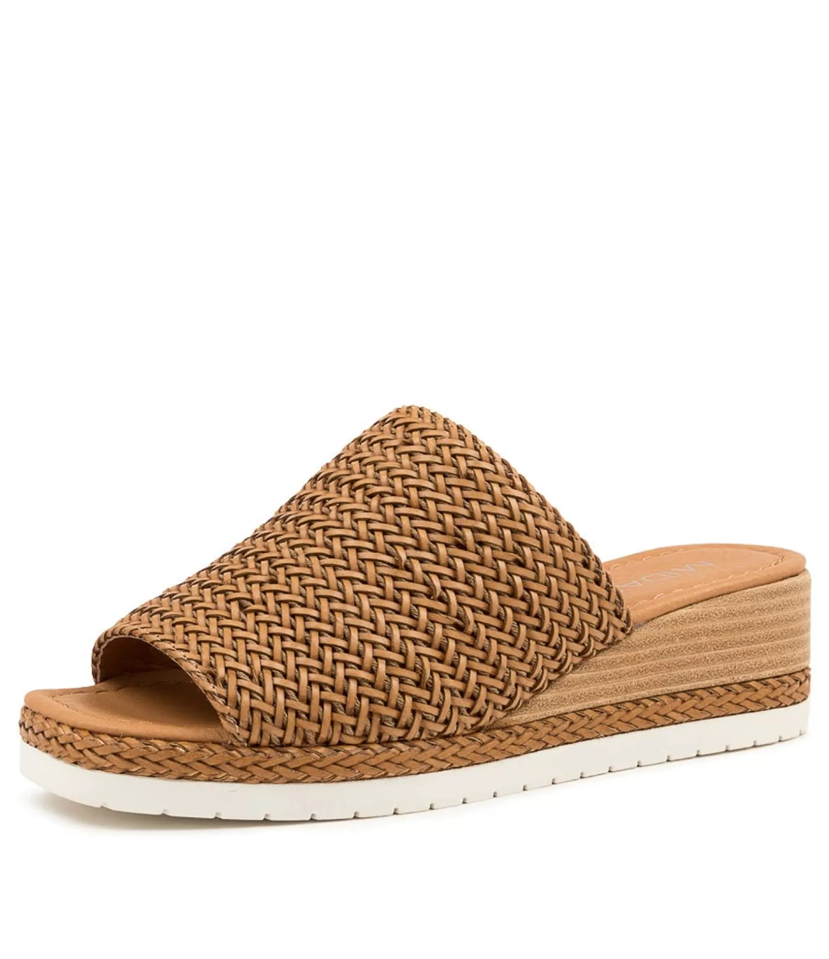 Discount Isha Tan Leather Women Wedges