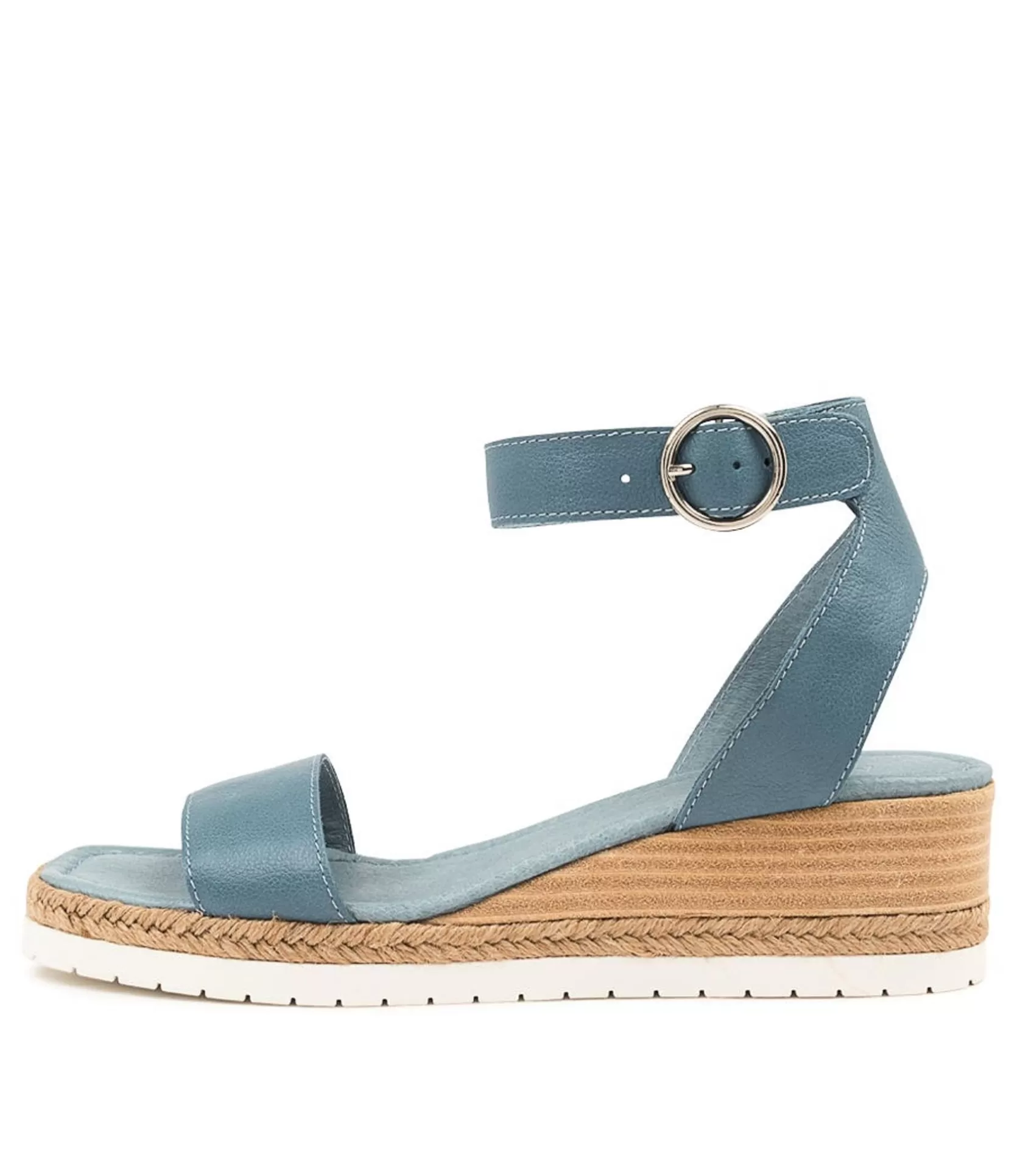Online Ivana Denim Leather Women Wedges