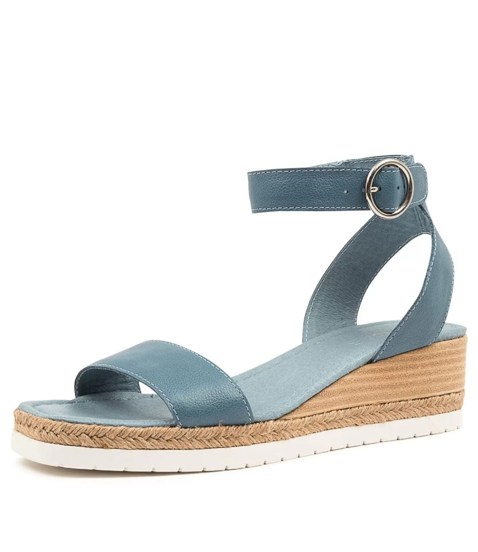 Online Ivana Denim Leather Women Wedges
