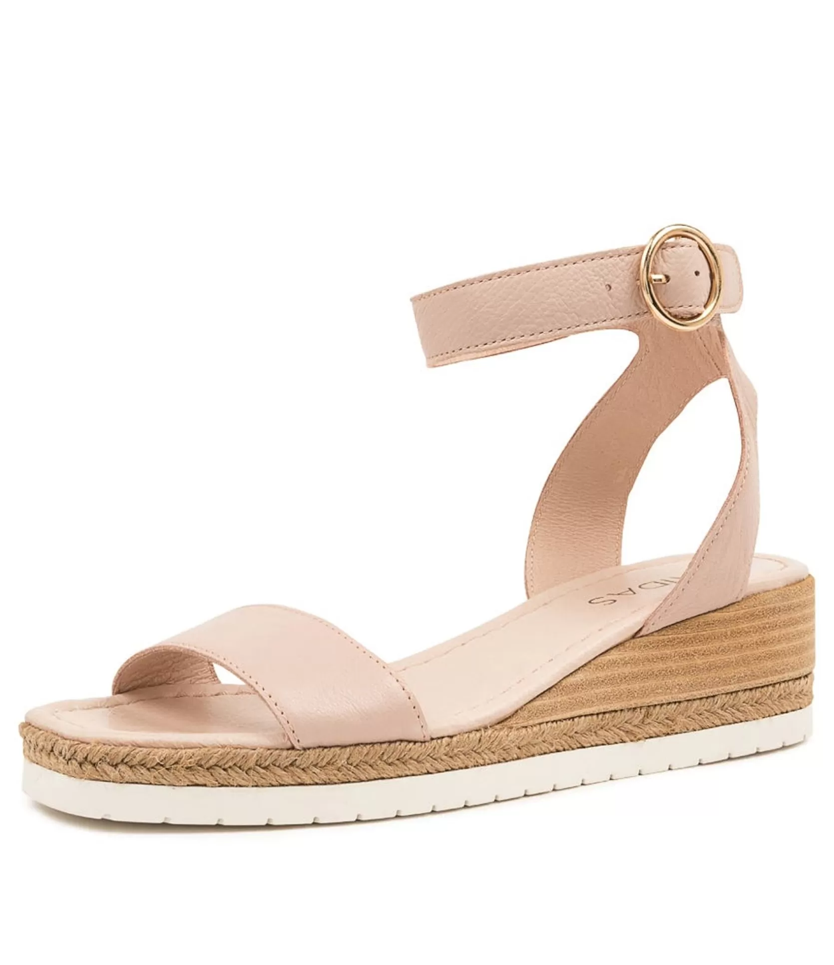 Best Ivana Dusty Pink Leather Women Wedges