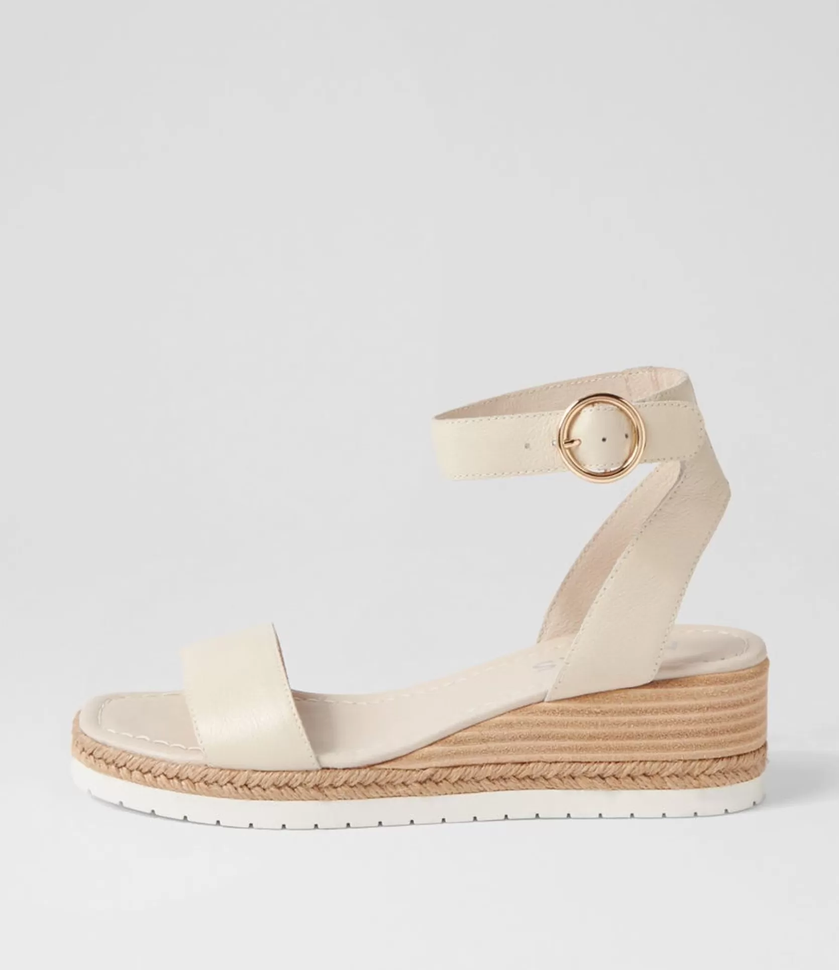 Fashion Ivana Milk Leather Sandals Women Wedges