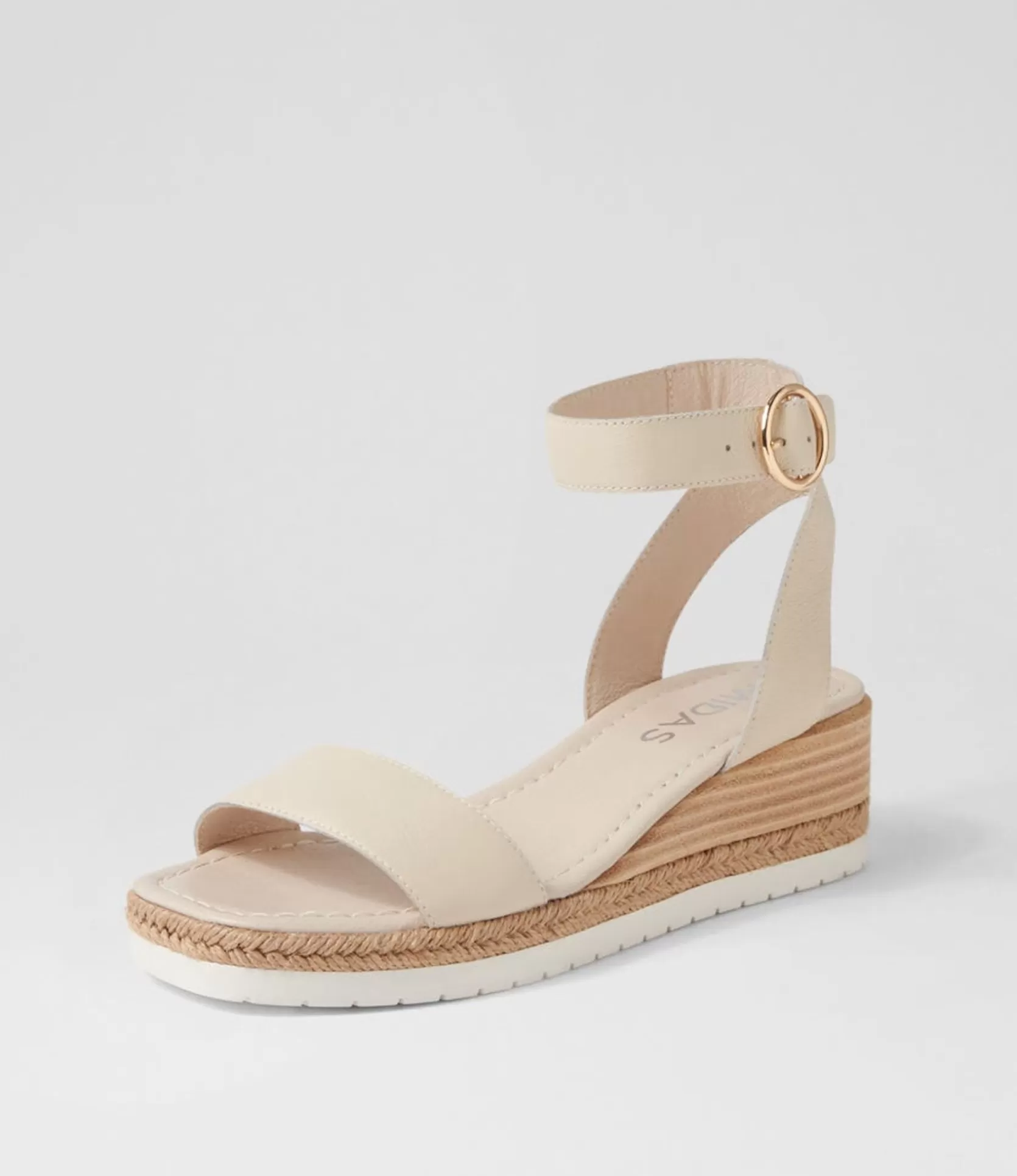 Fashion Ivana Milk Leather Sandals Women Wedges