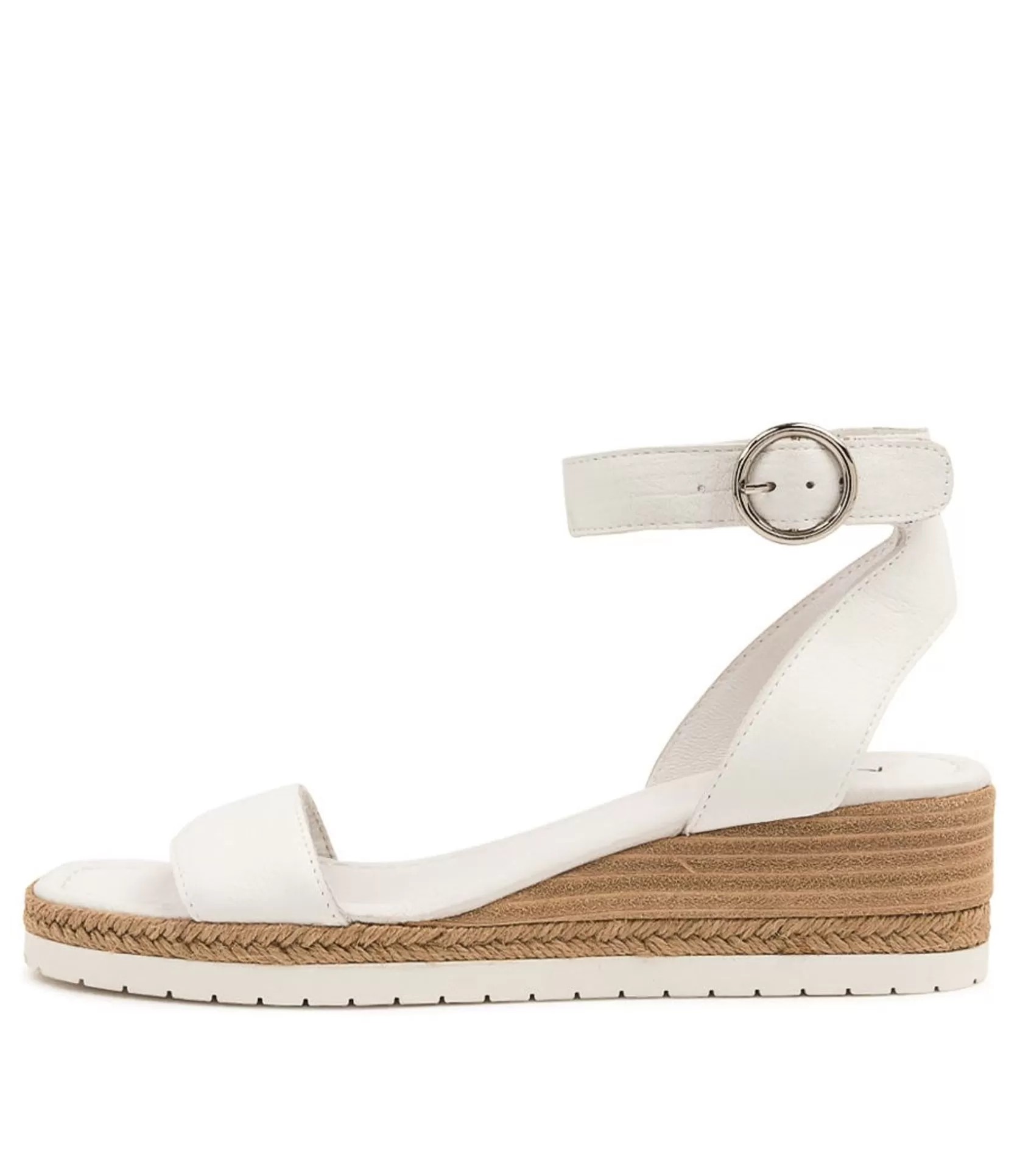 Hot Ivana White Leather Women Wedges