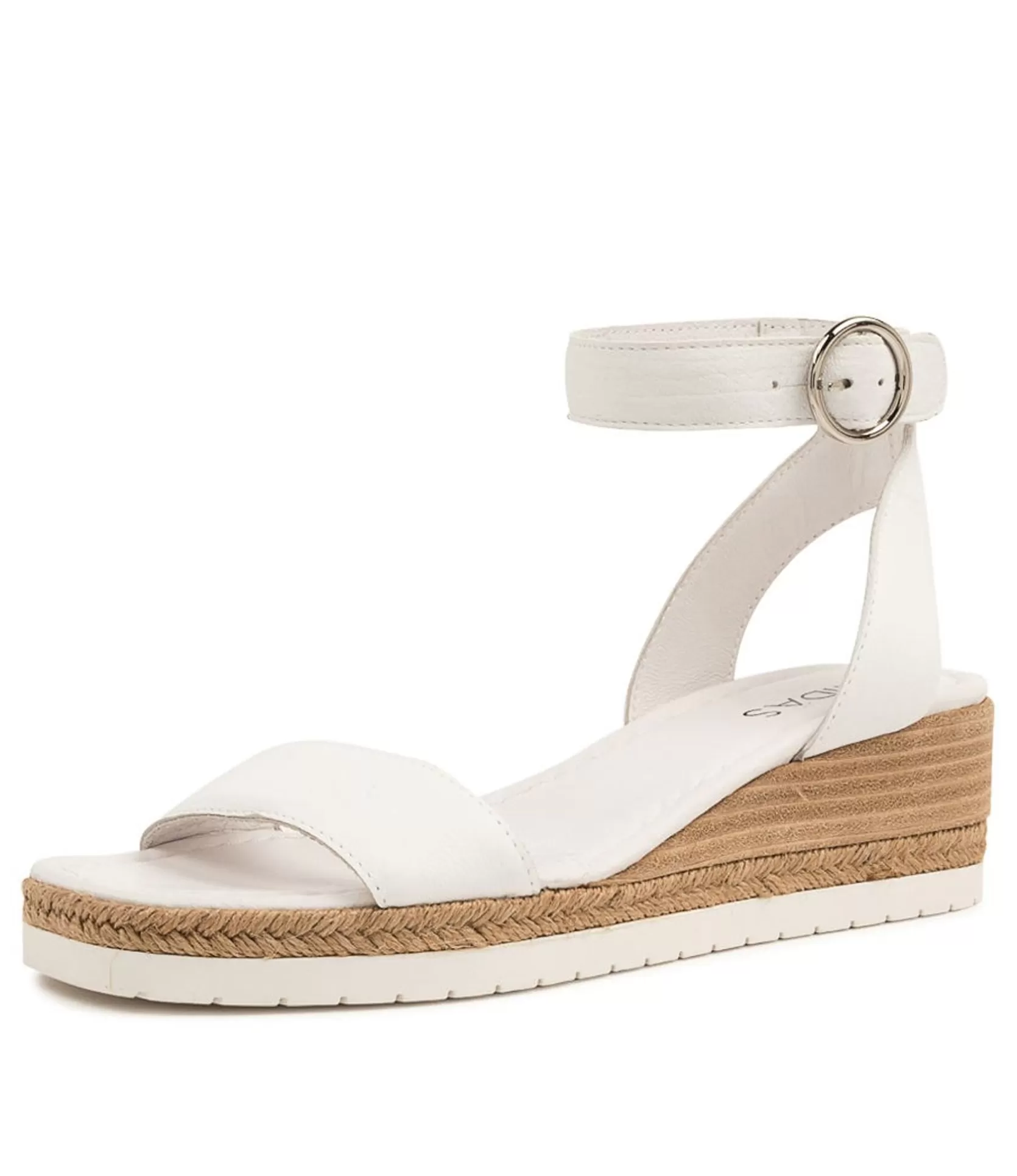 Hot Ivana White Leather Women Wedges
