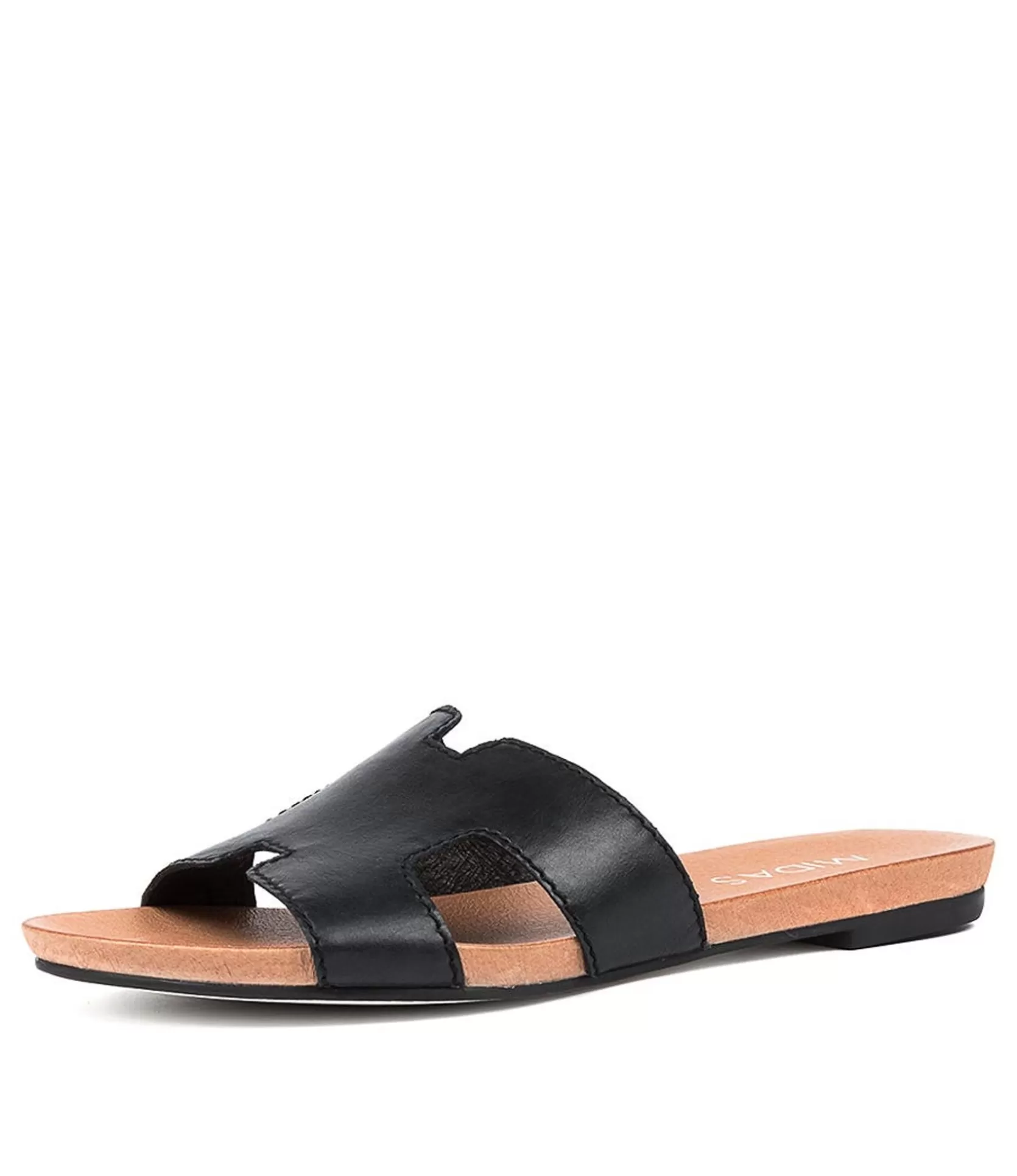 Best Sale Jevon Black Leather Women Flats