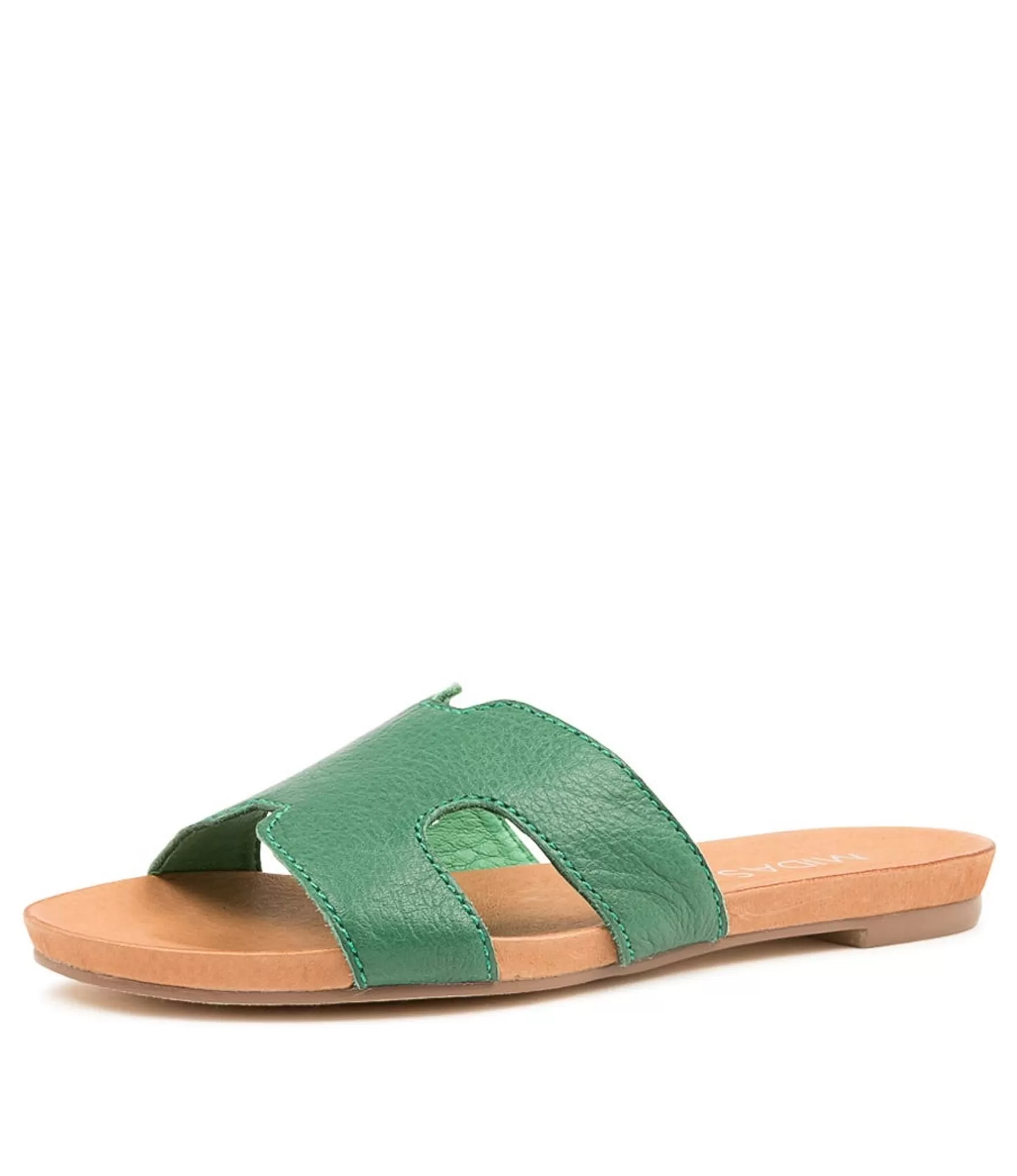 Best Sale Jevon Emerald Leather Women Flats