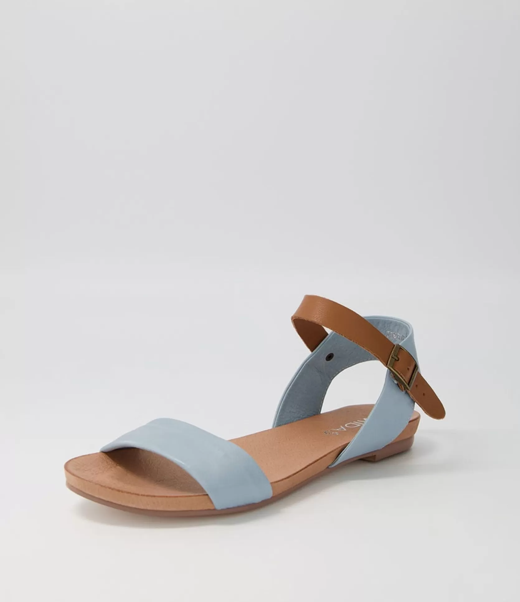 Best Sale Jimbara Denim Tan Leather Sandals Women Flats