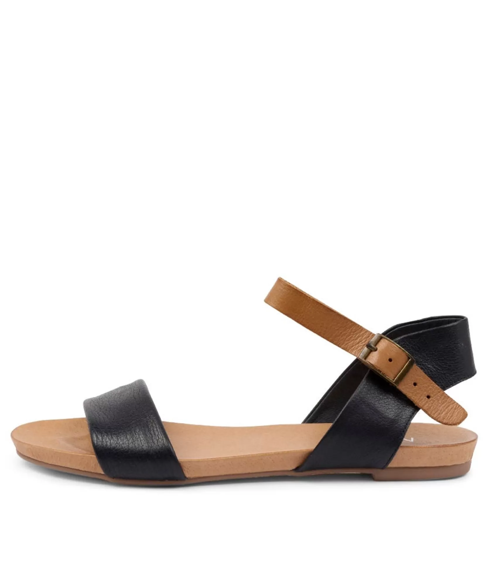 Shop Jimbara Navy Leather Women Flats