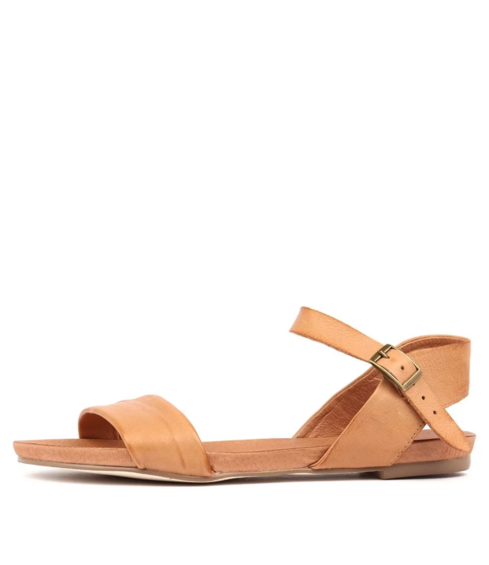 Best Jimbara Tan Leather Women Flats