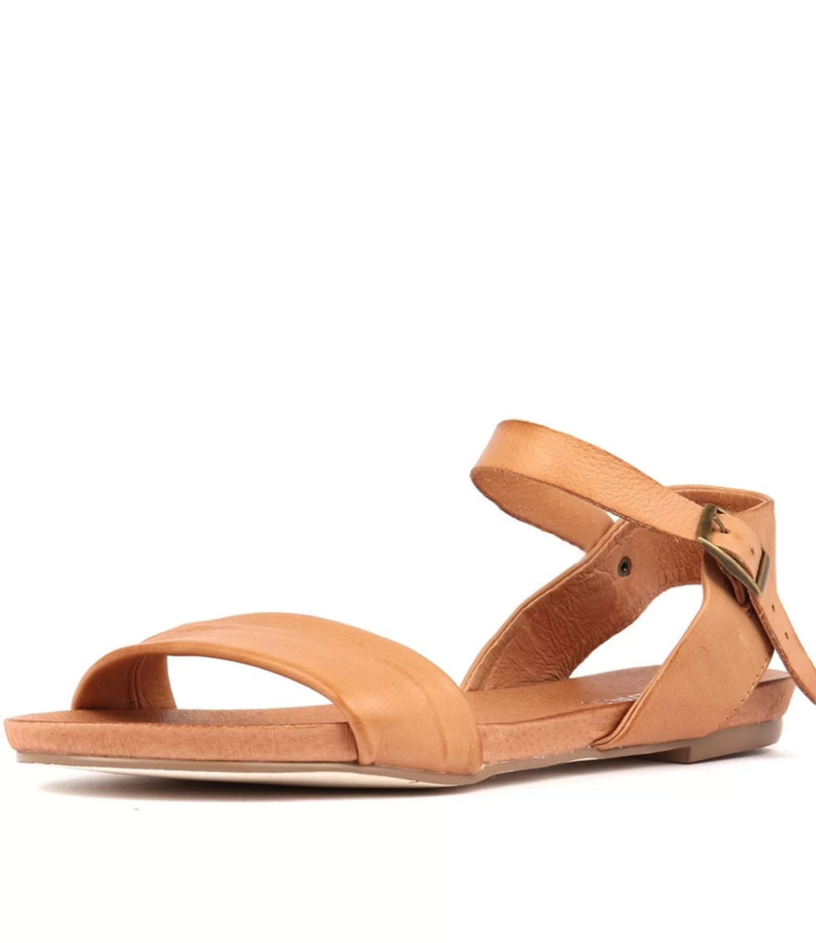 Best Jimbara Tan Leather Women Flats