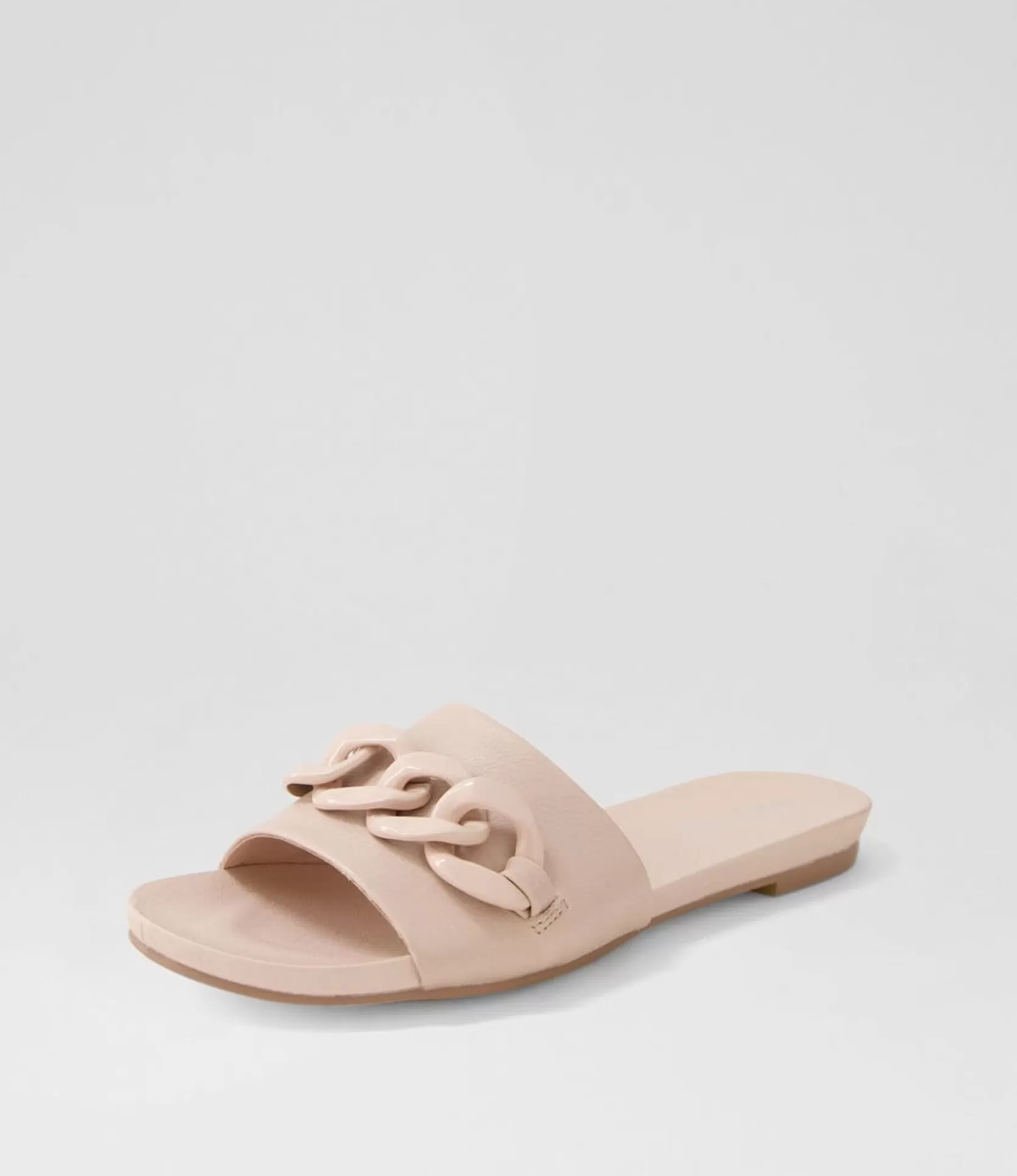 Store Jimble Rose Leather Slides Women Flats