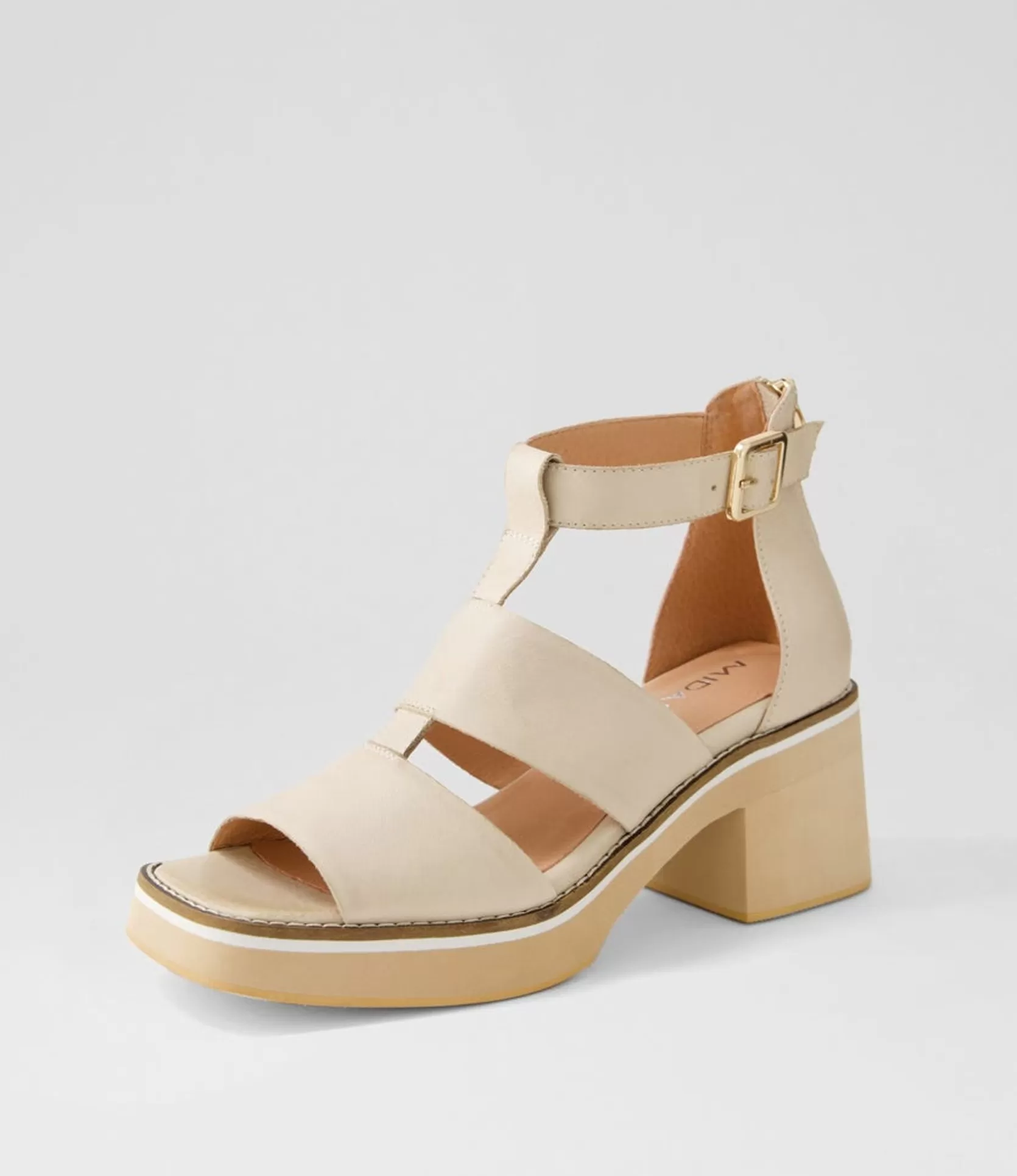 Sale Jonson Vanilla Leather Sandals Women Heels