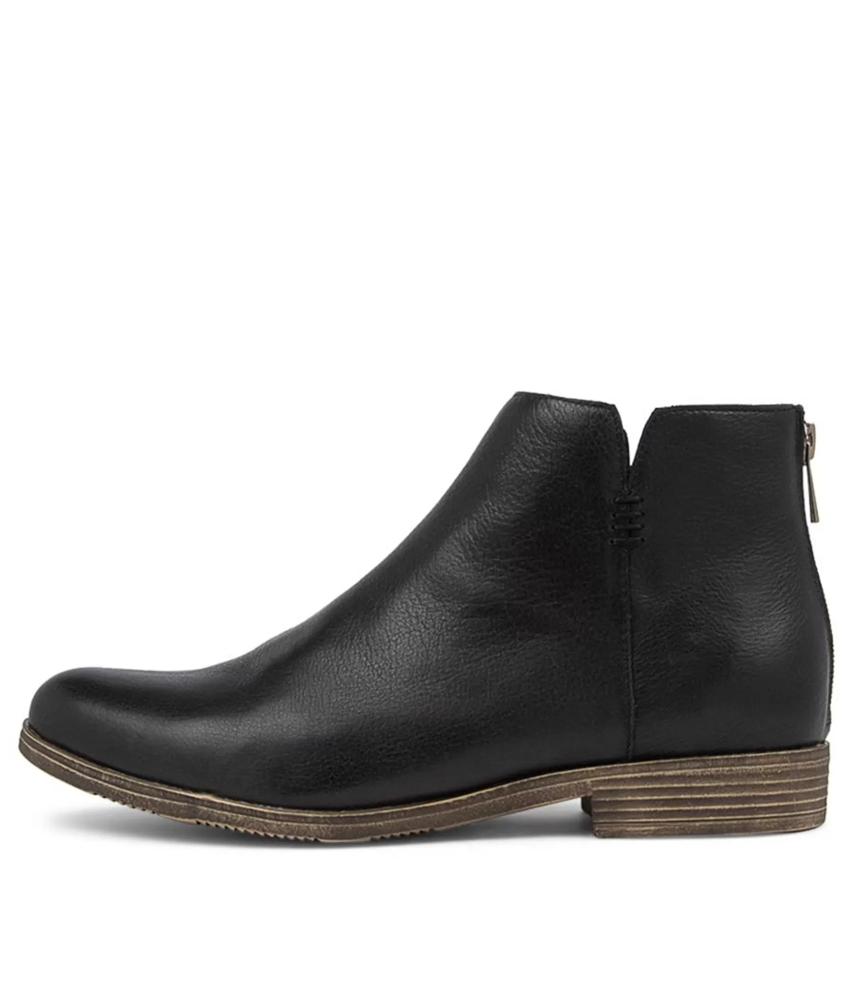Best Sale Kippy Black Leather Ankle Boots Women Ankle Boots