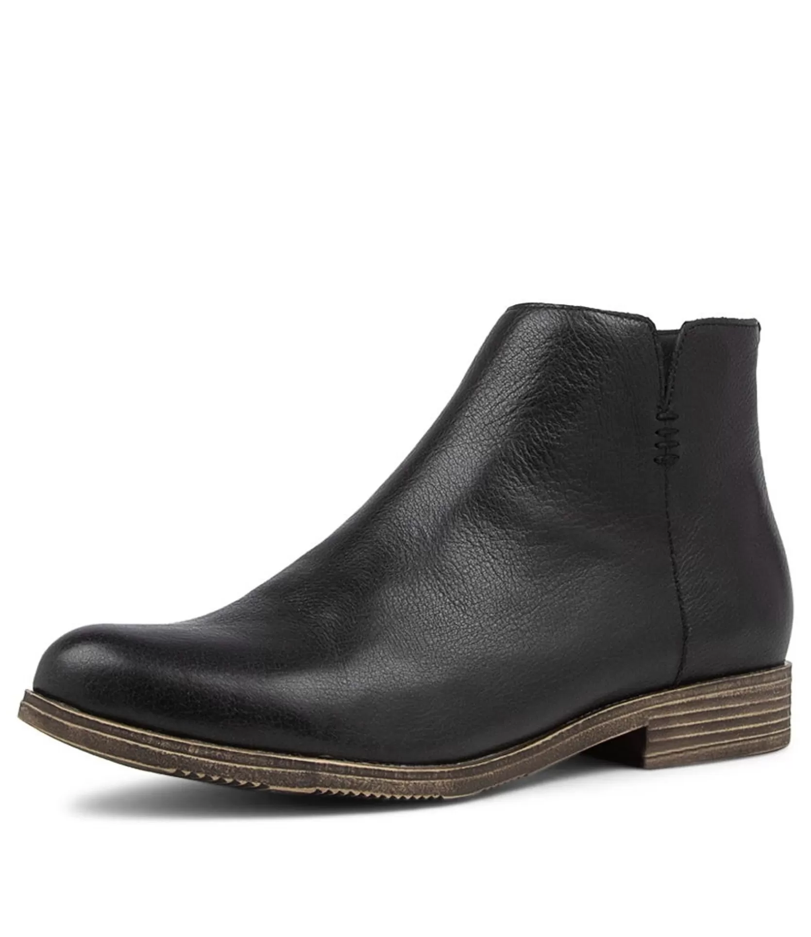 Best Sale Kippy Black Leather Ankle Boots Women Ankle Boots