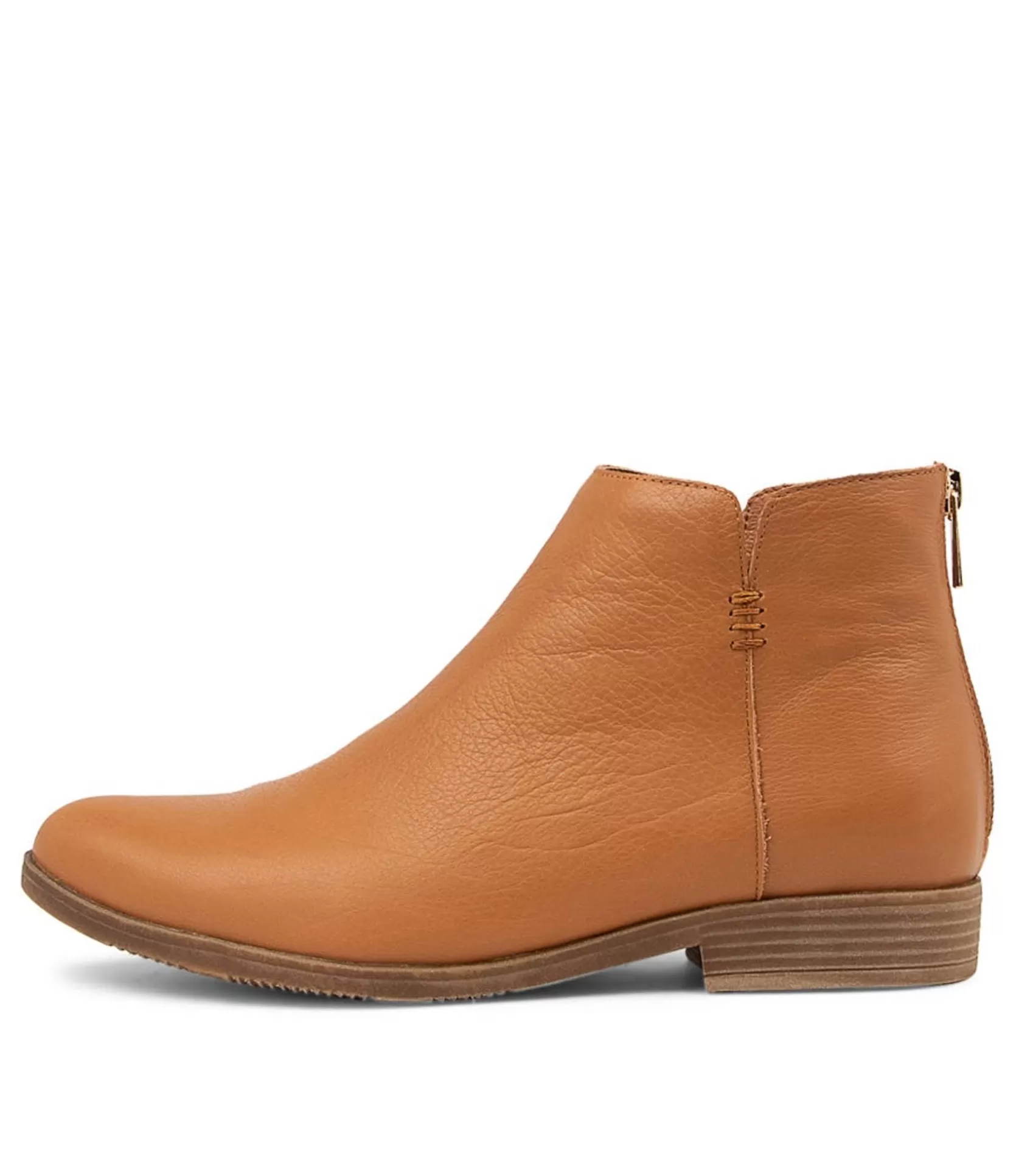 Best Sale Kippy Dark Tan Leather Ankle Boots Women Ankle Boots