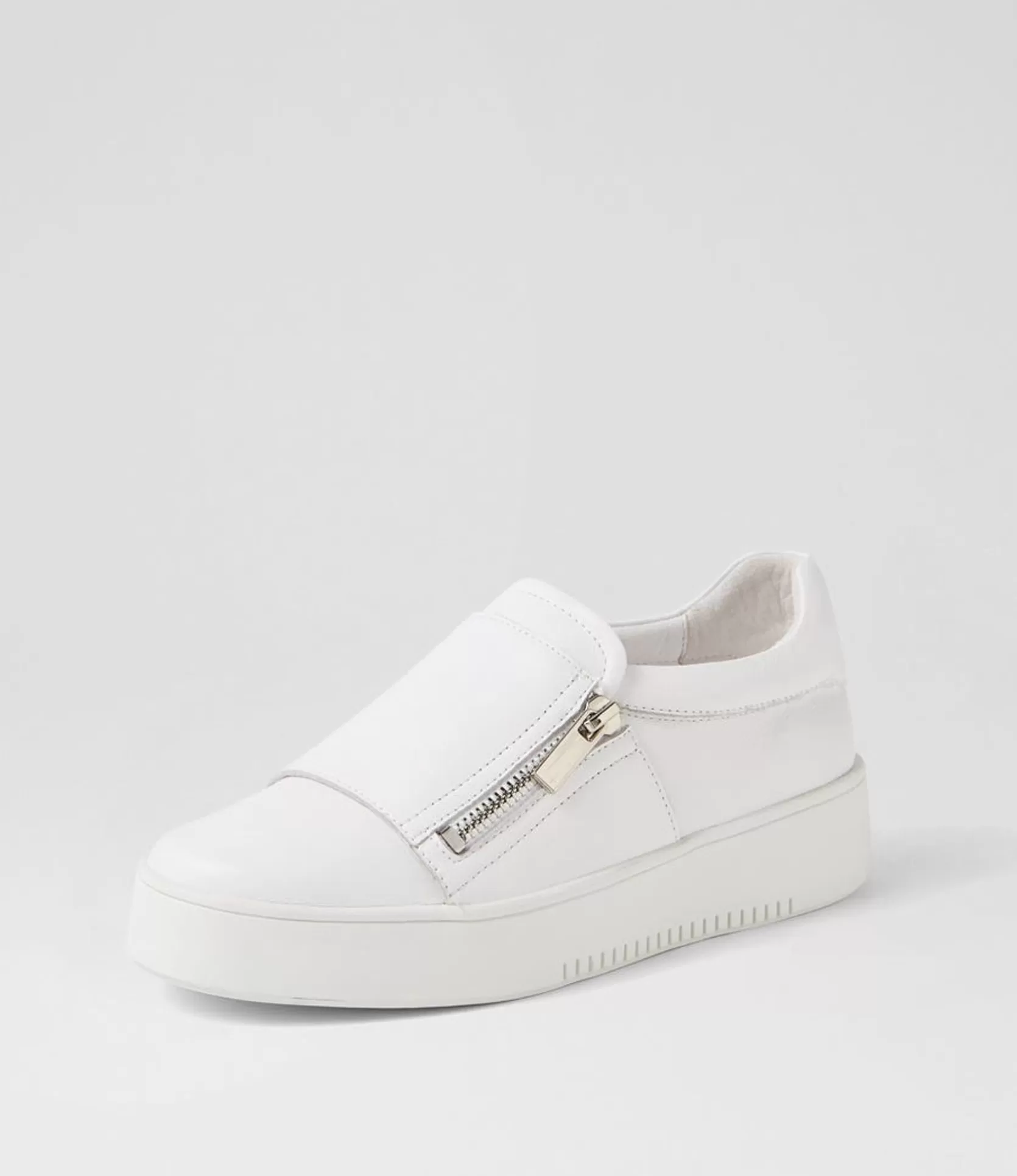 Cheap Lagoon White Leather Sneakers Women Sneakers