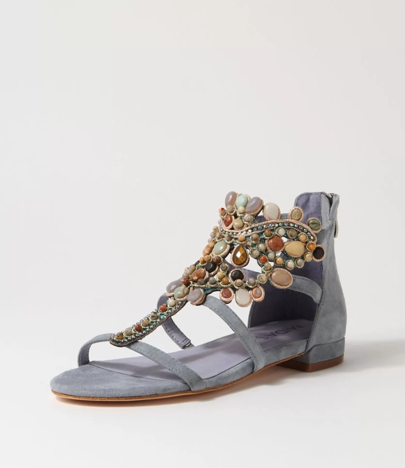 Store Lalano Blue Multi Sandals Women Flats