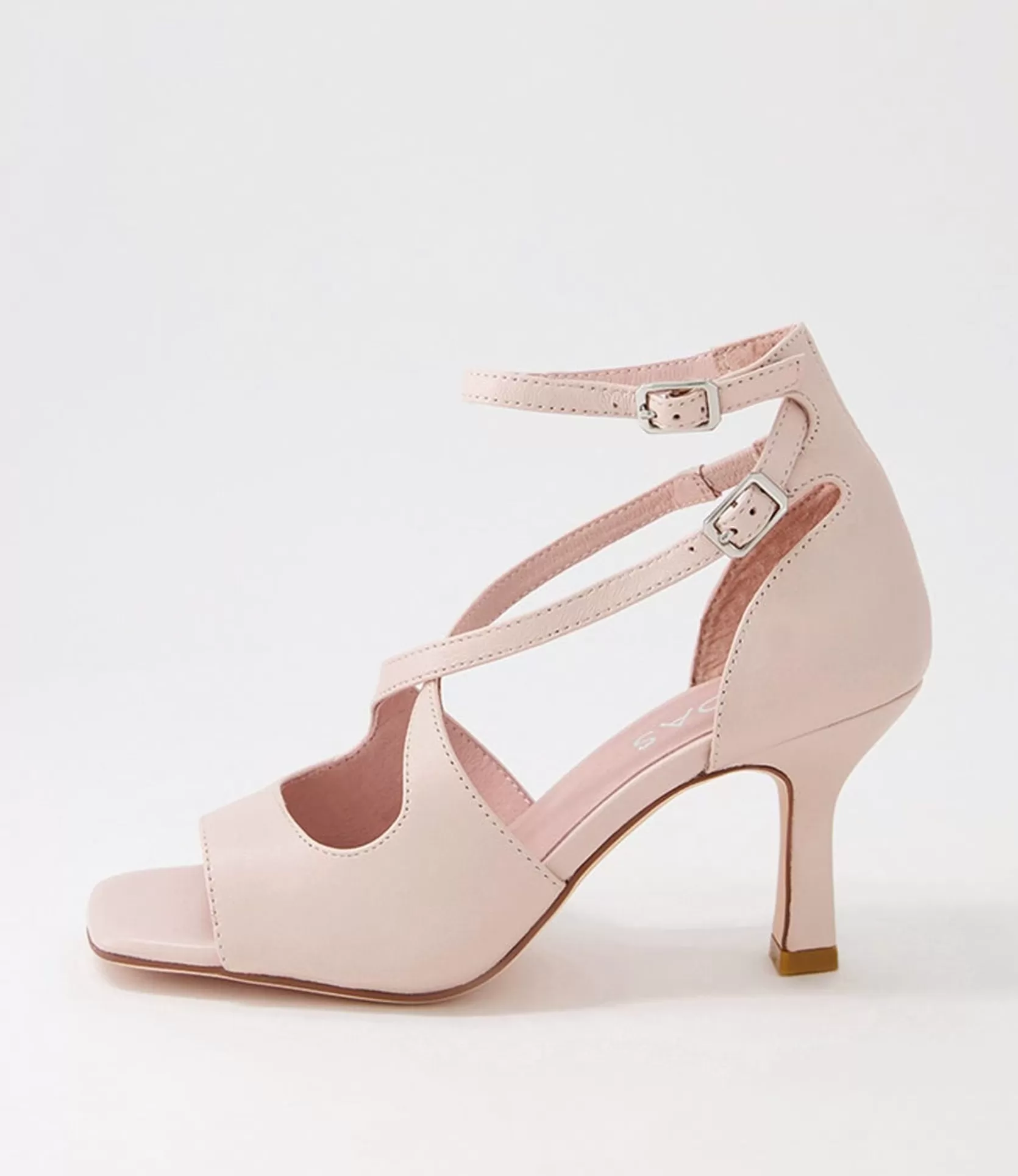Best Laney Nude Leather Sandals Women Heels