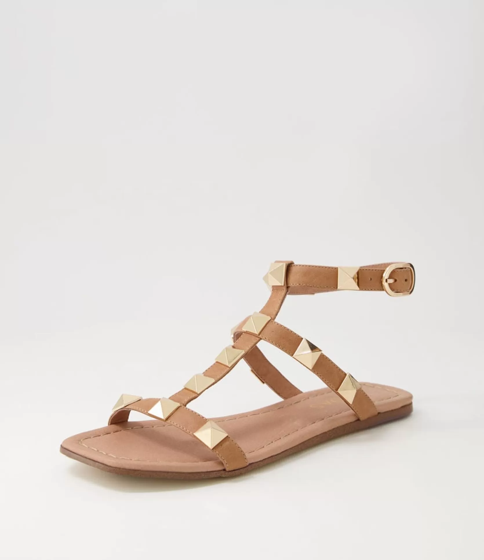 Best Sale Lavan Tan Leather Sandals Women Flats