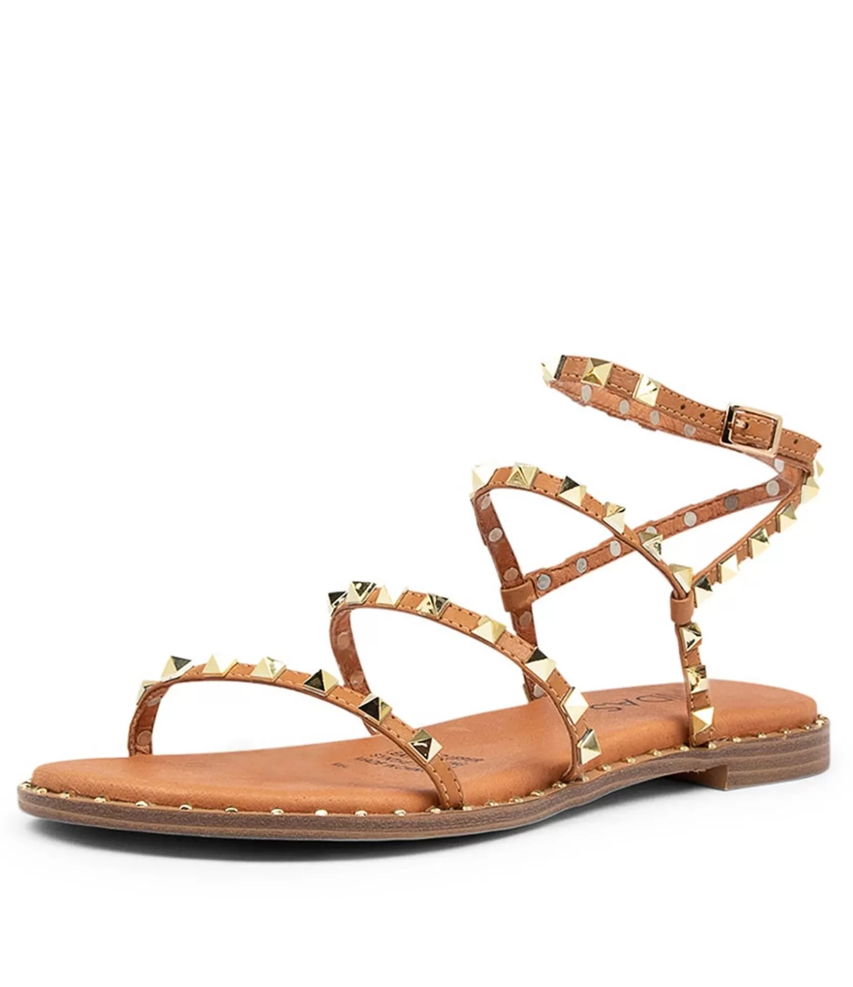 Best Sale Leosa Dk Tan Leather Women Flats