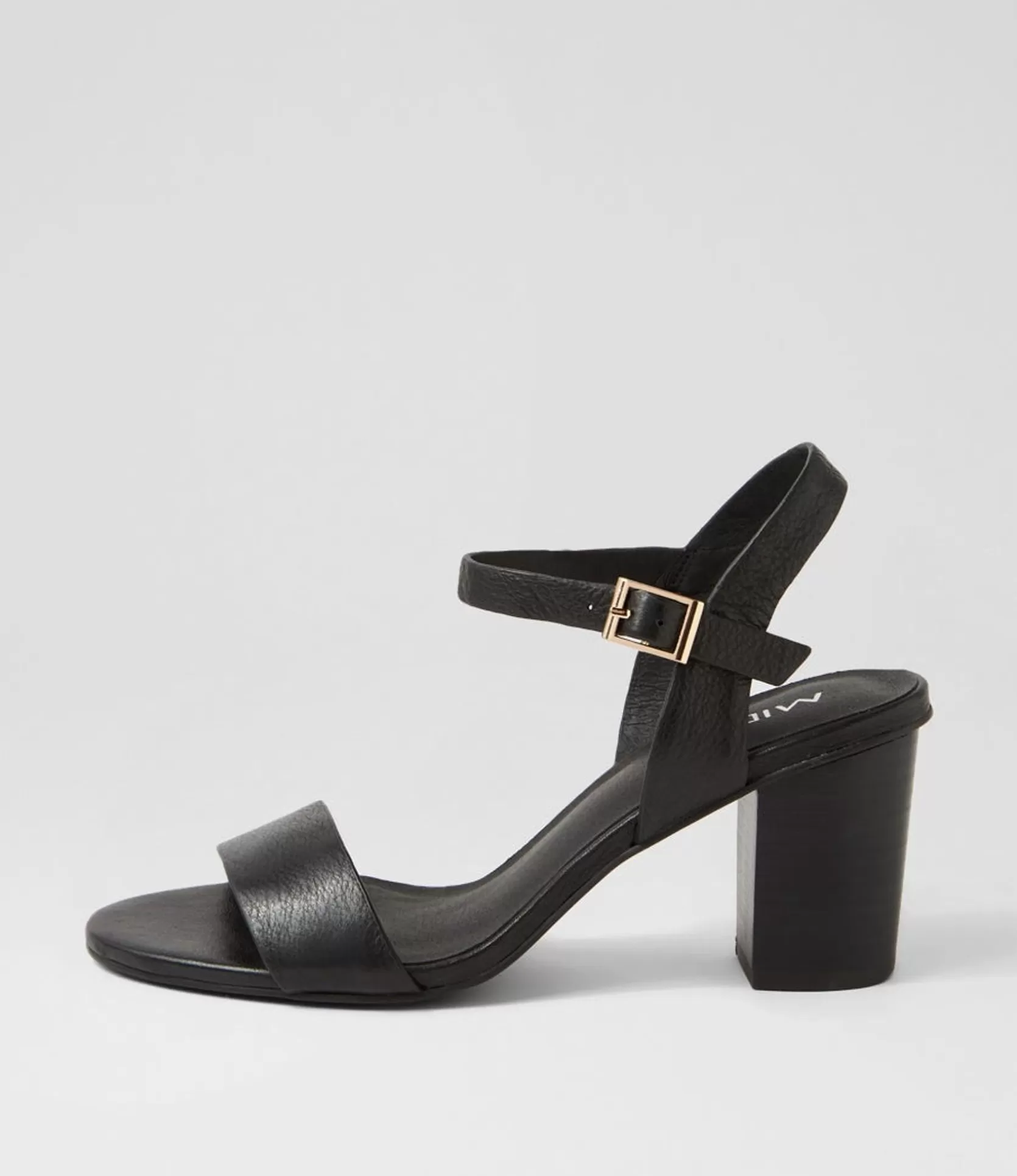 Best Sale Lippee Black Leather Sandals Women Heels