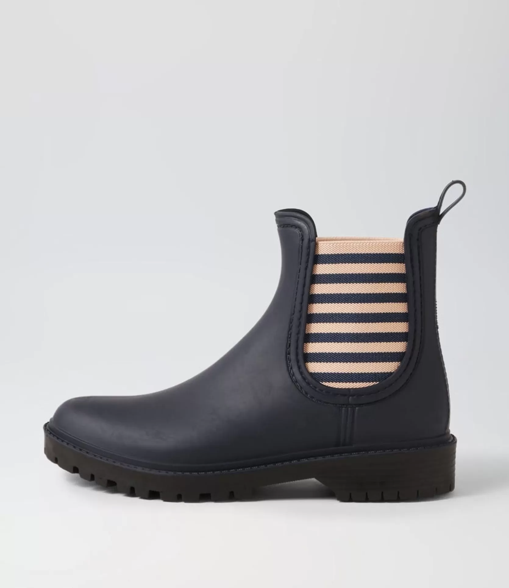 Best Loren Mi Navy Stripe Gumboot Women Ankle Boots