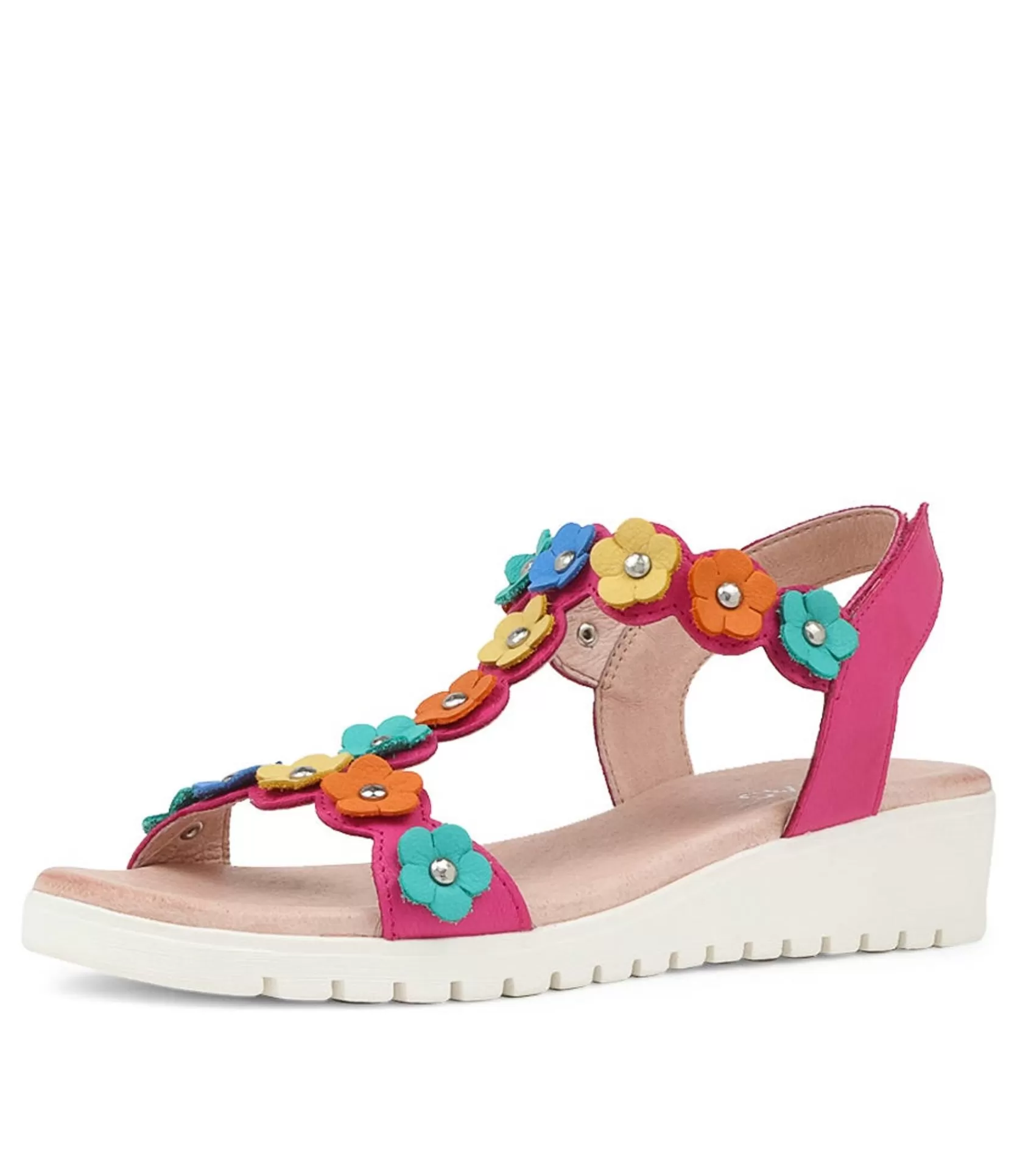 Clearance Mabil Fuchsia Multi Sandals Women Sandals