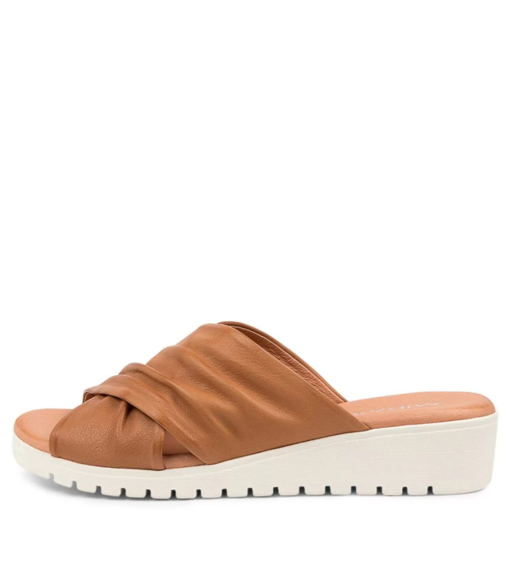 Flash Sale Magna Dk Tan Leather Women Sandals
