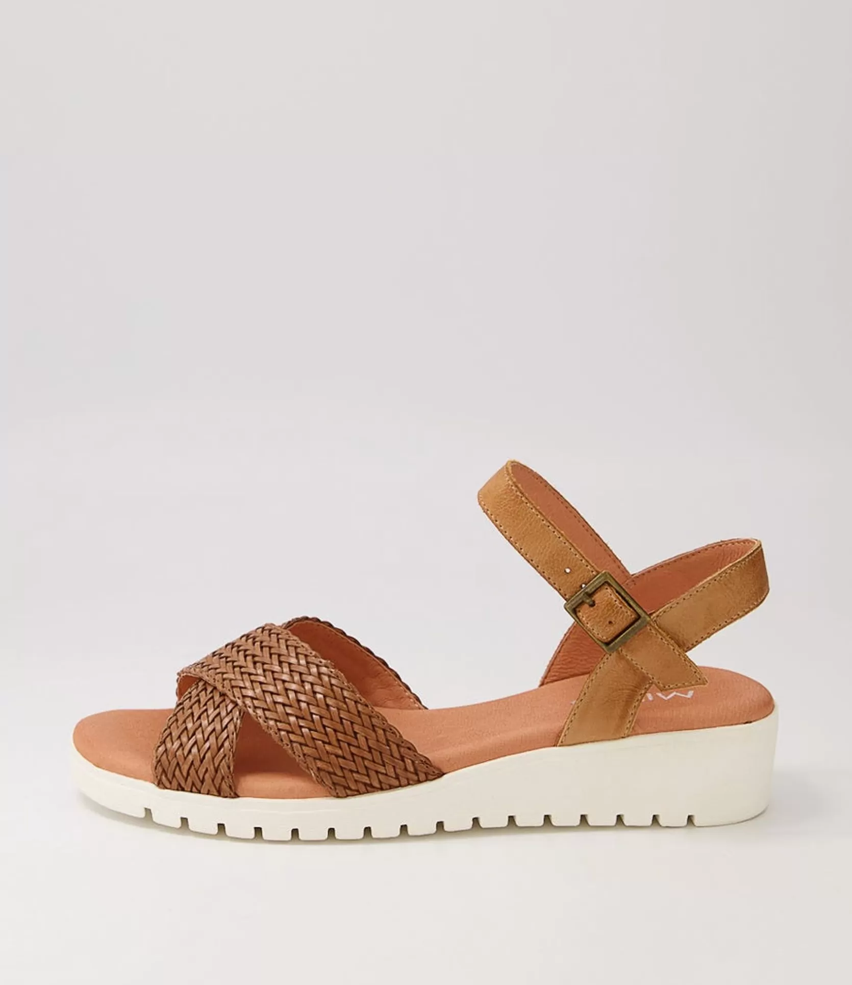 Online Maldives Dark Tan Weave Leather Sandals Women Sandals
