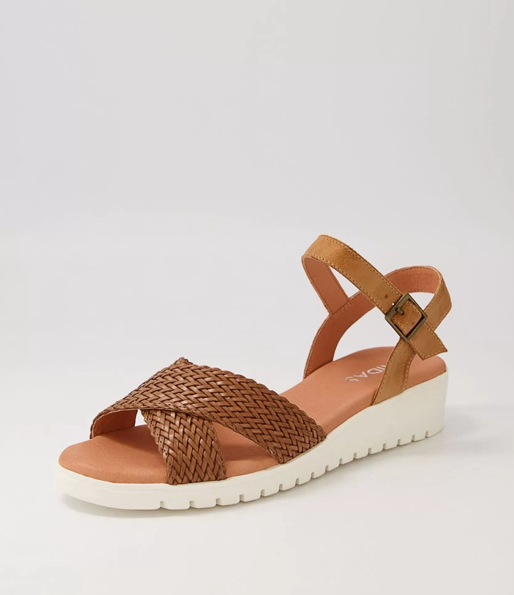 Online Maldives Dark Tan Weave Leather Sandals Women Sandals