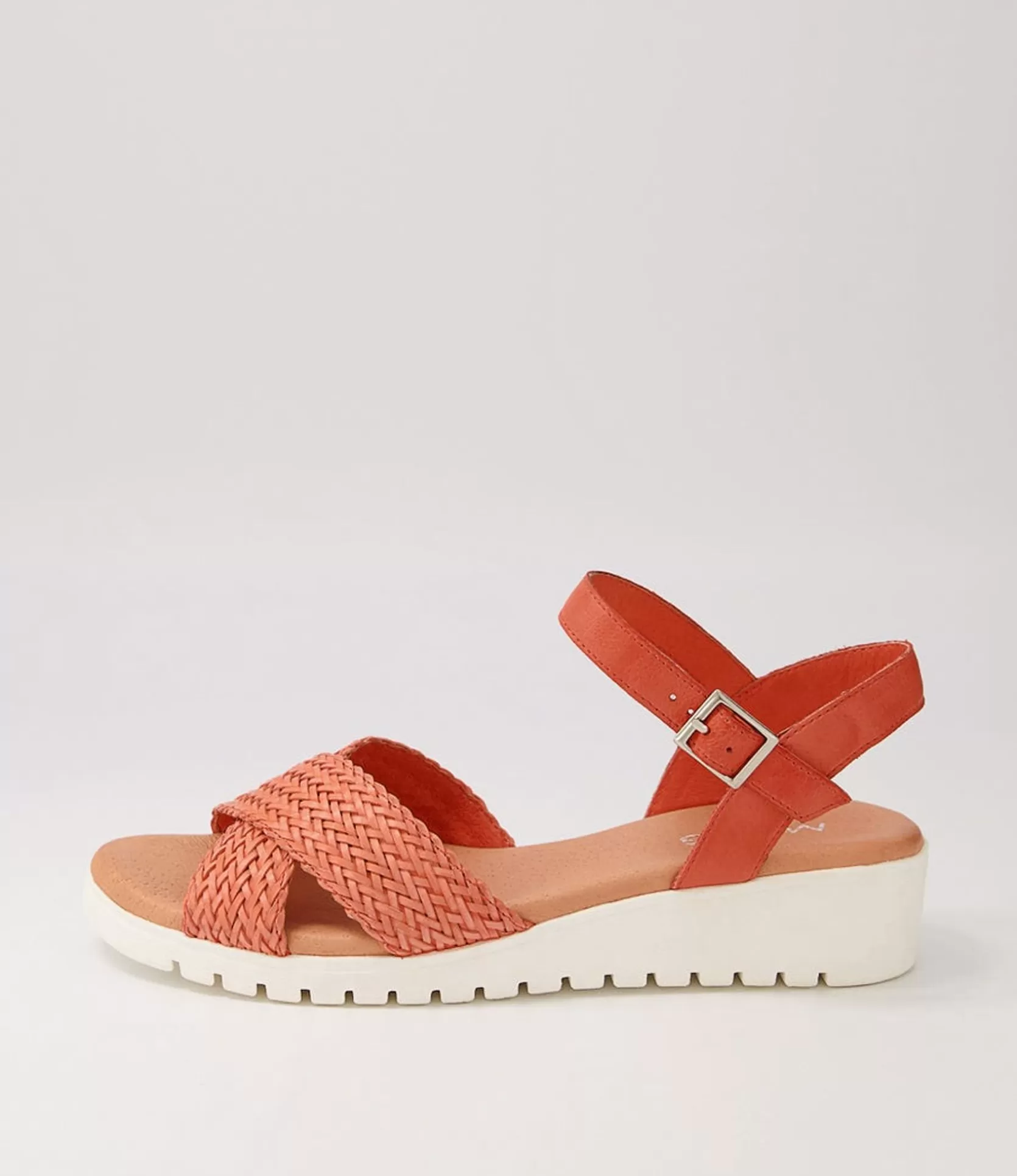 Hot Maldives Orange Weave Leather Sandals Women Sandals