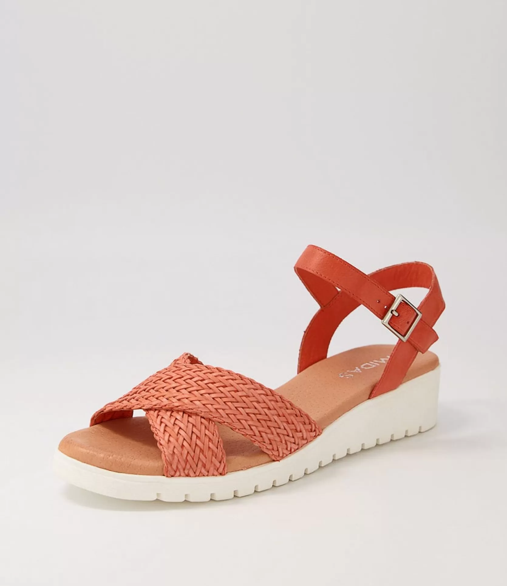Hot Maldives Orange Weave Leather Sandals Women Sandals