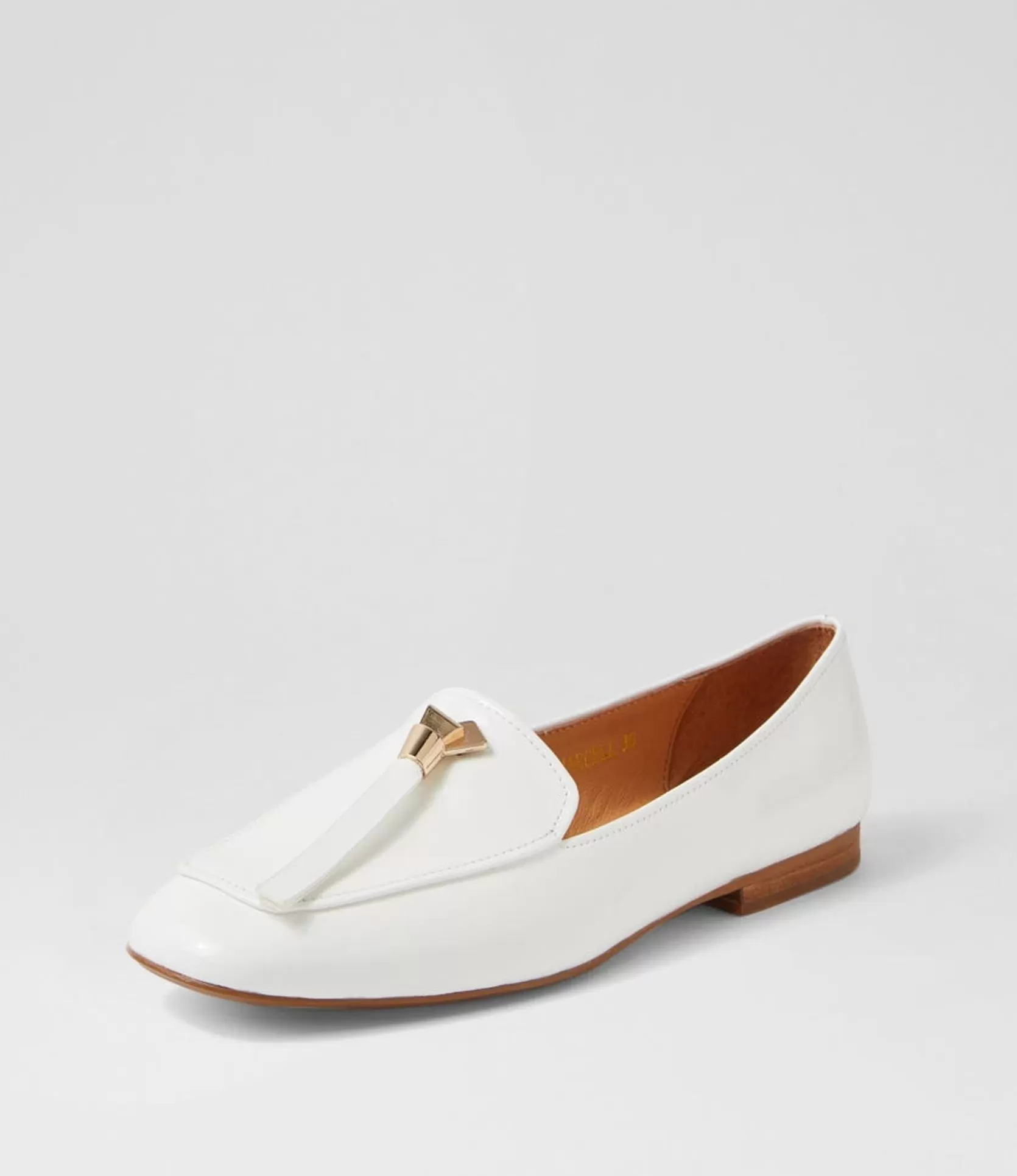 Cheap Marcell White Patent Leather Loafers Women Loafers