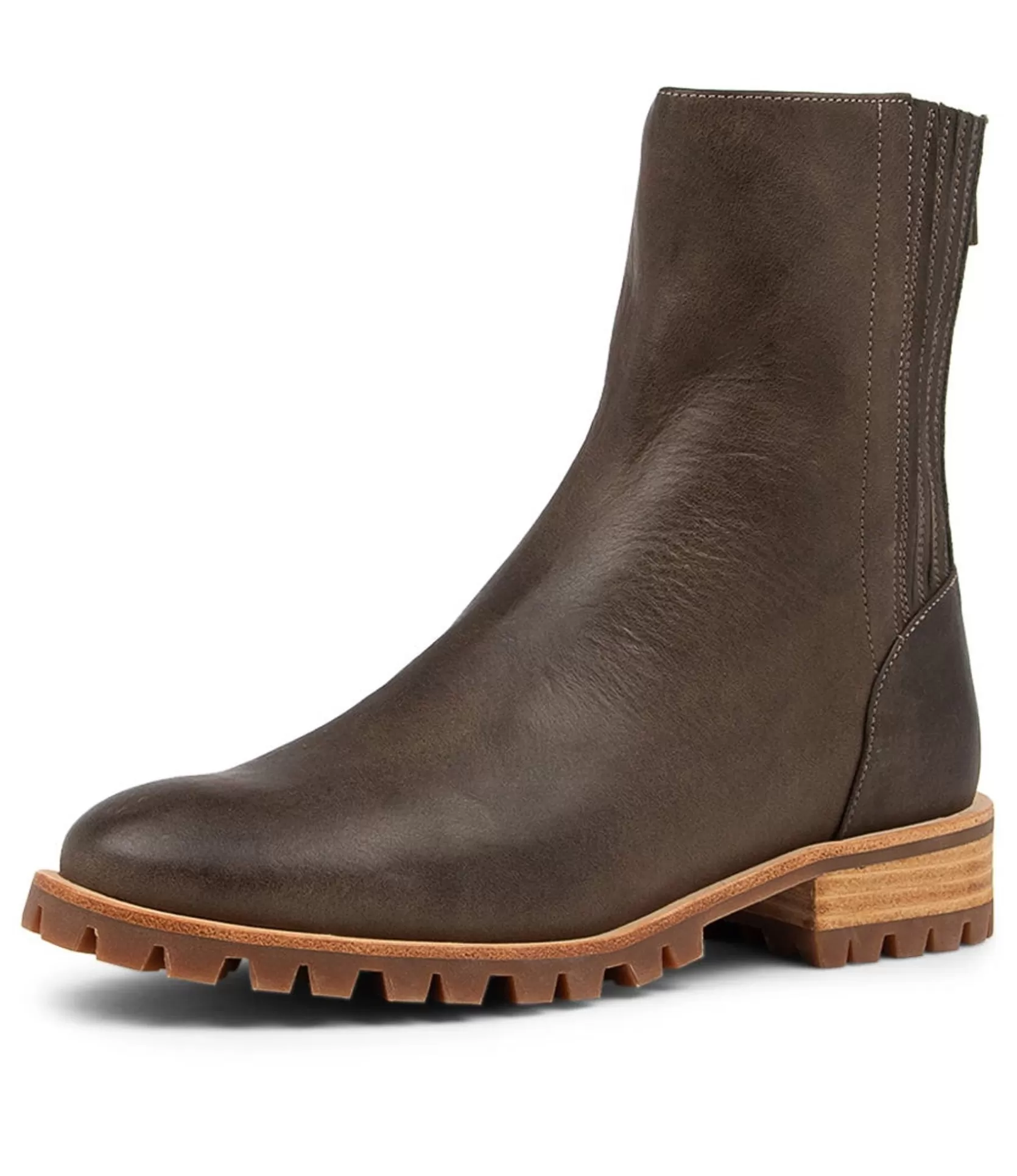 Best Sale Marten Choc Leather Ankle Boots Women Ankle Boots