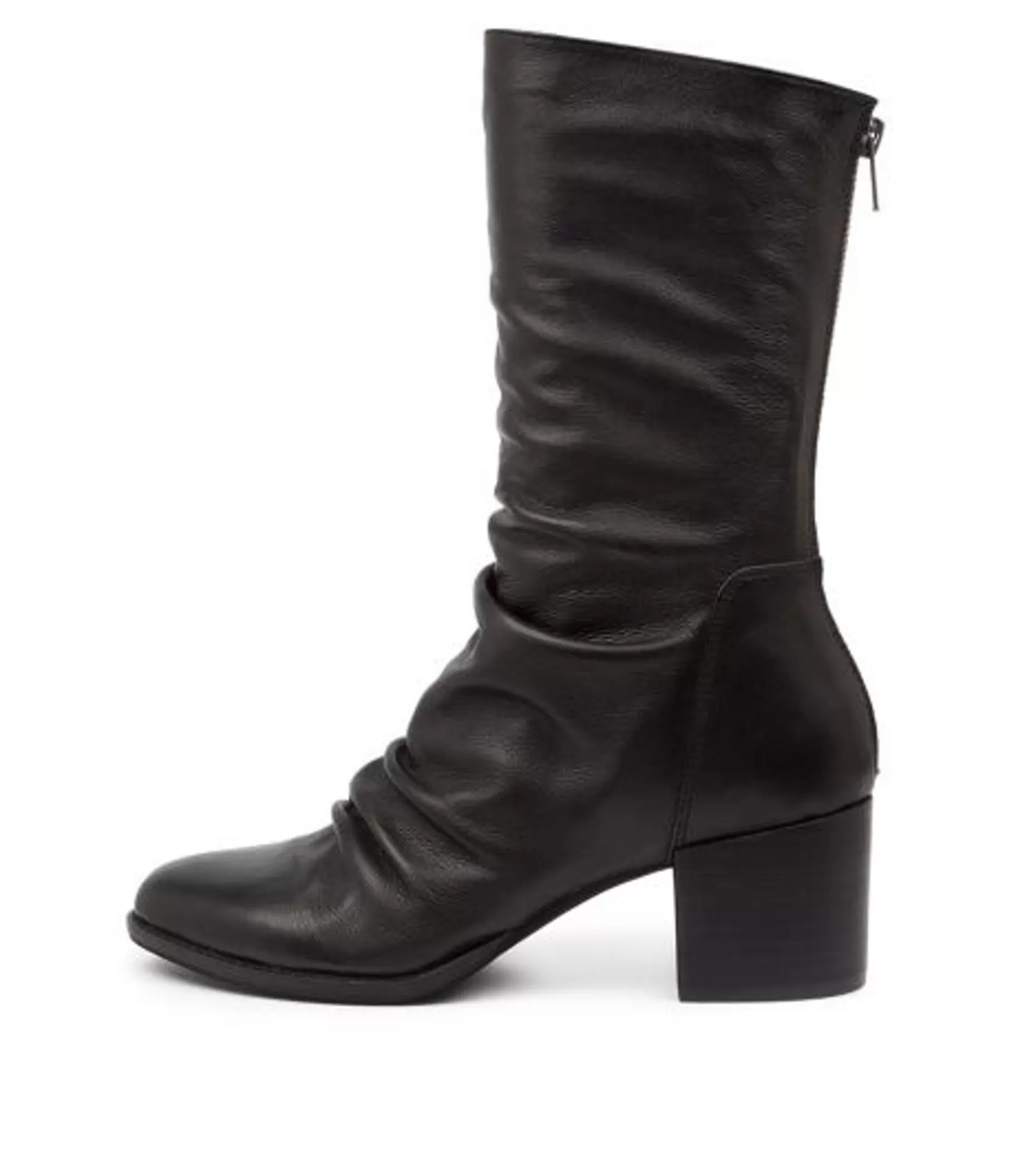 Cheap Mashup Black-Black Heel Women Boots