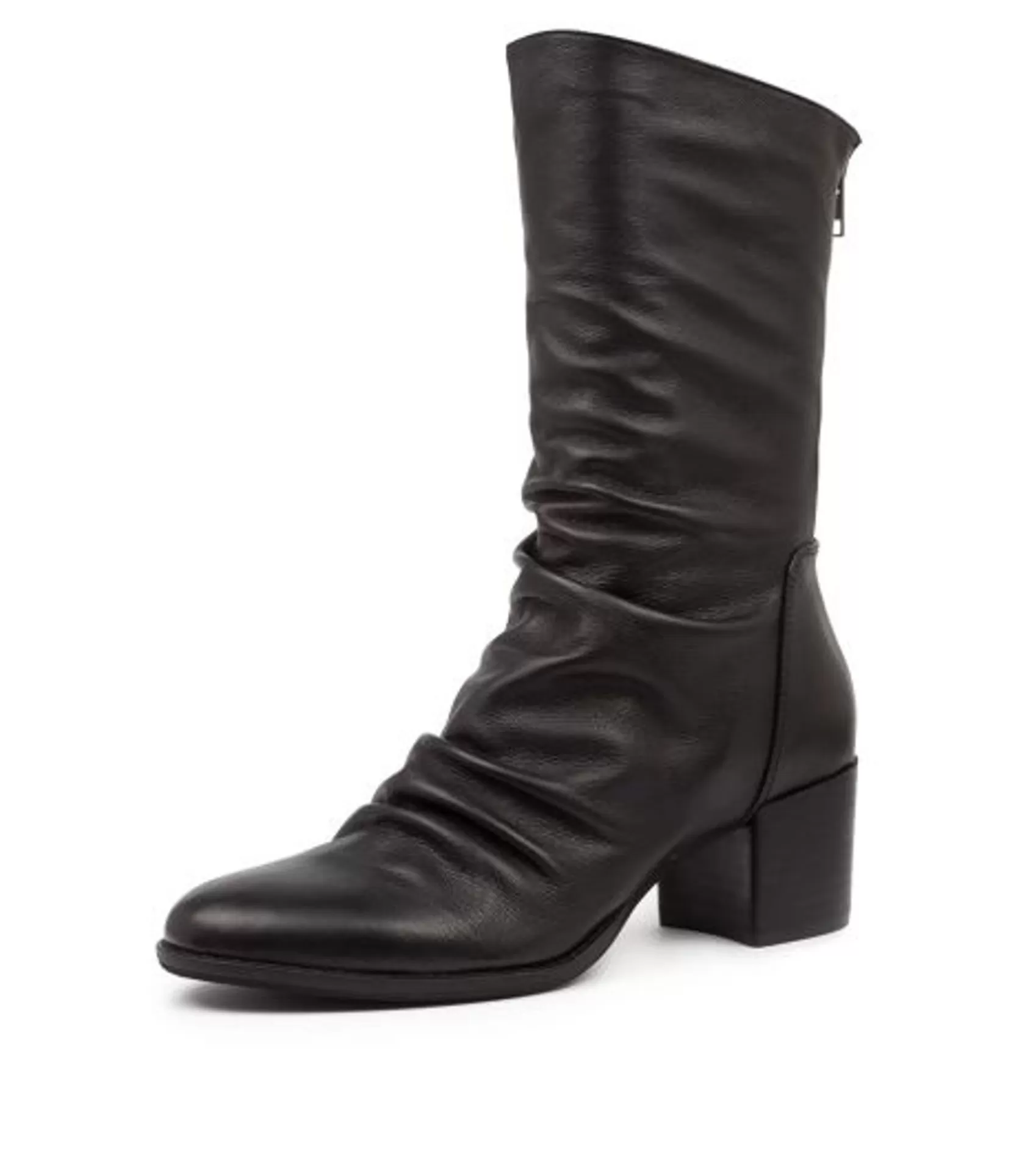 Cheap Mashup Black-Black Heel Women Boots